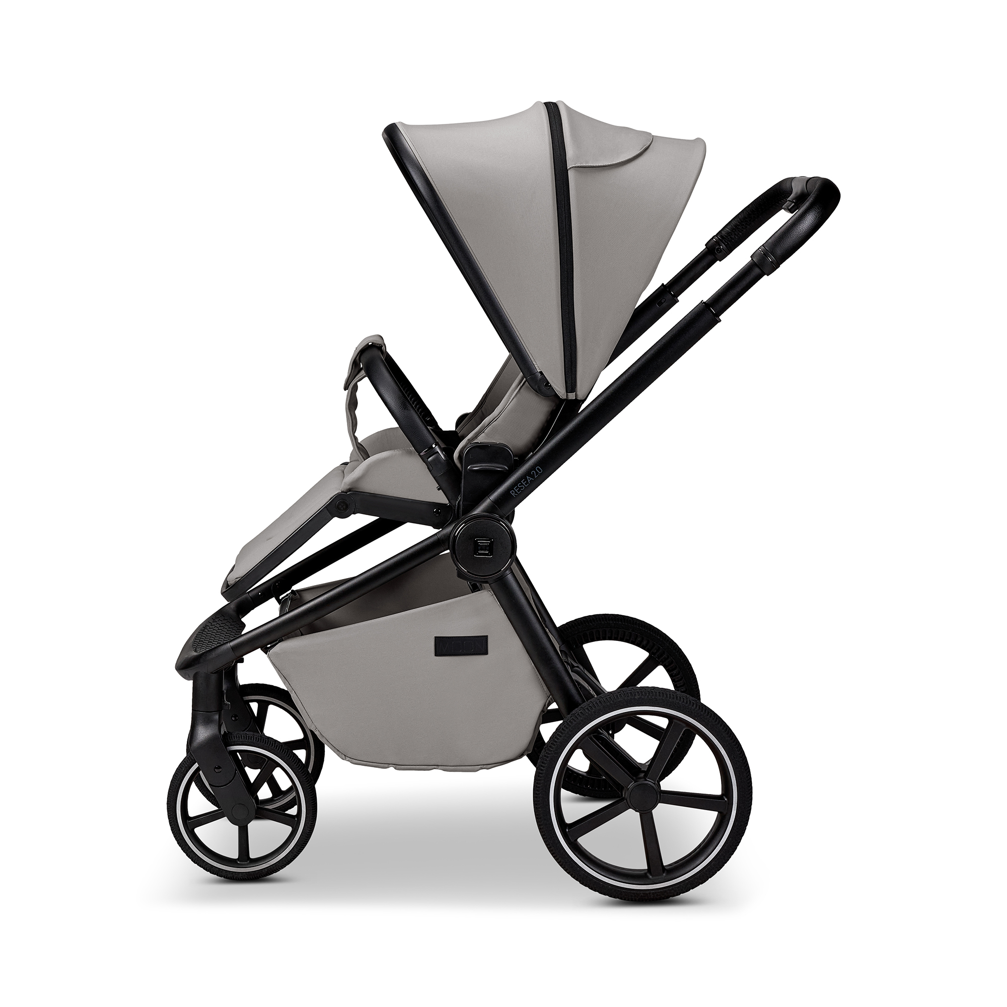 Kombi-Kinderwagen, MOON, Grau – Produktansicht