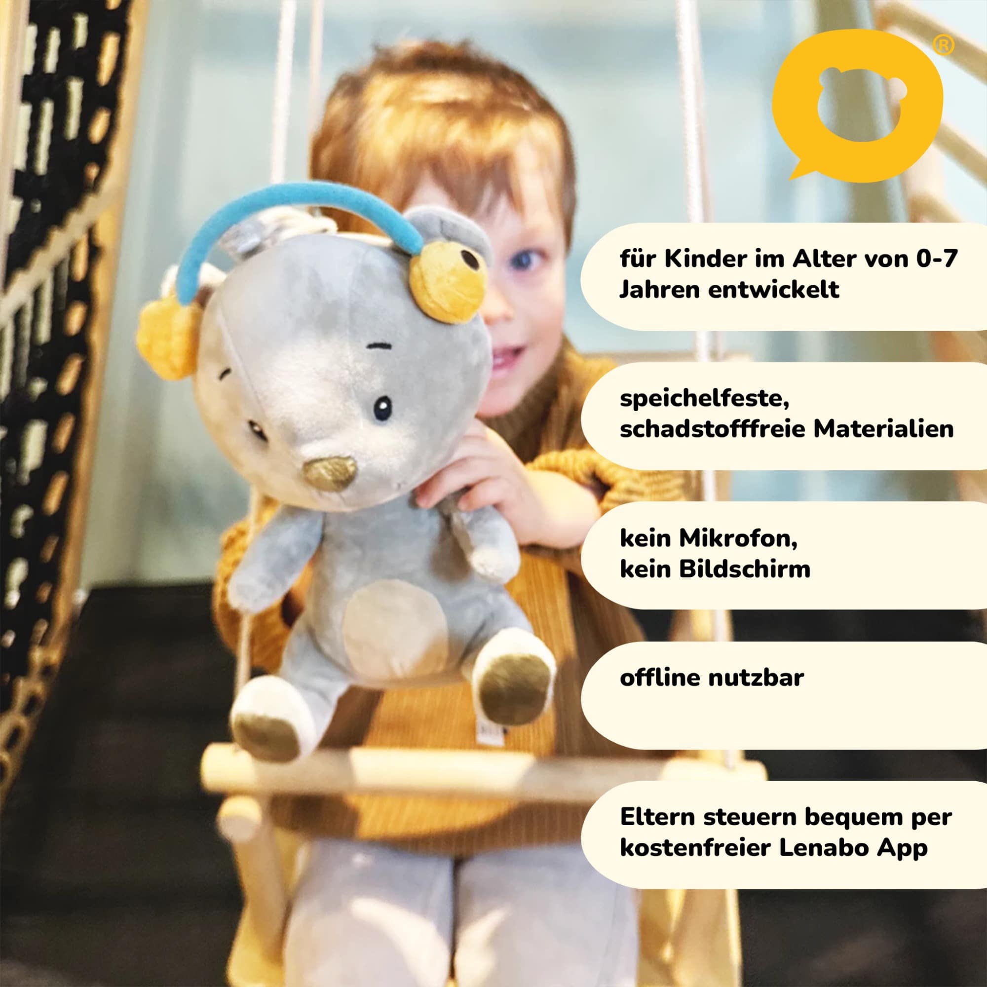 Spieluhren, Lenabo, Grau – Produktansicht