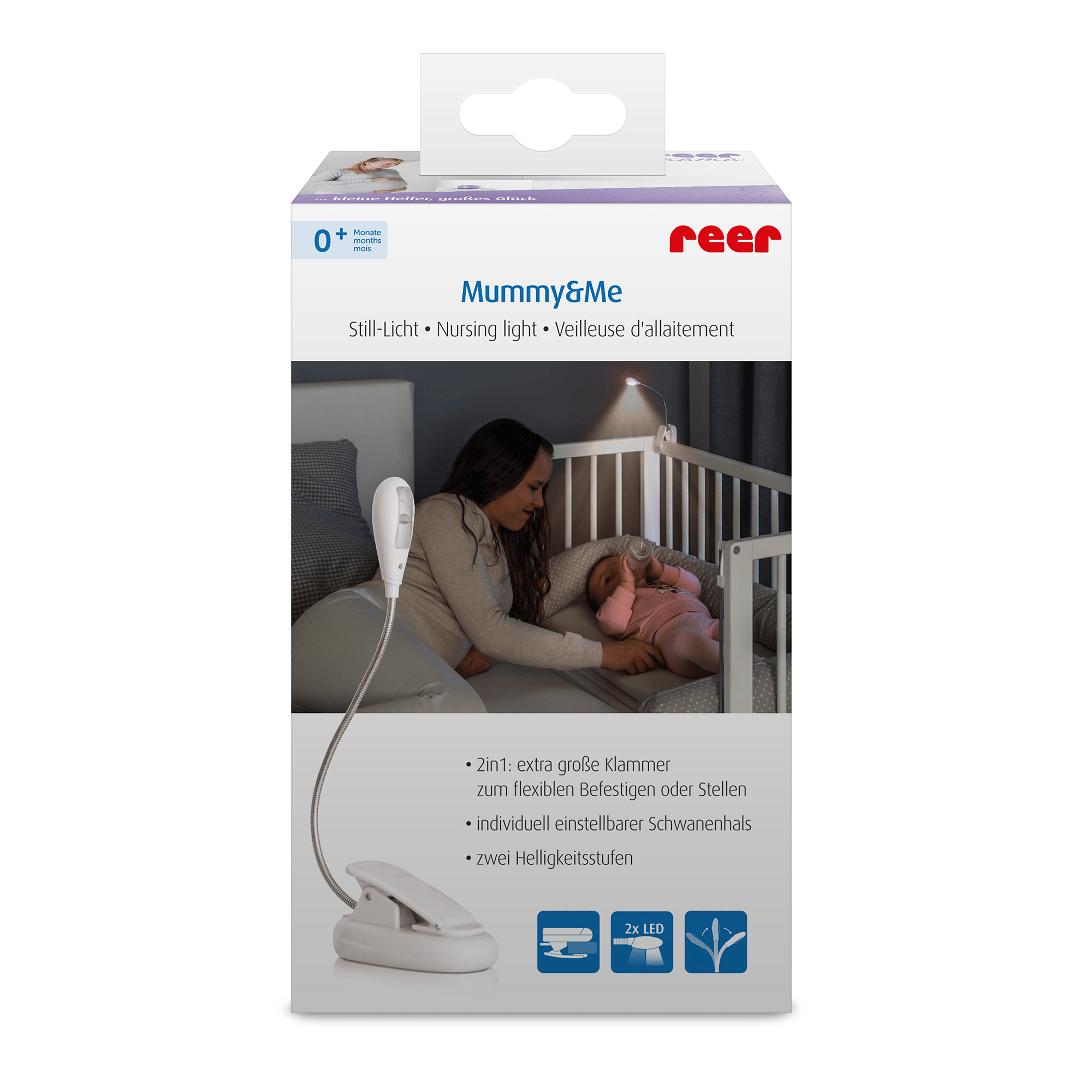Nachtlichter, reer, Weiß – Produktansicht