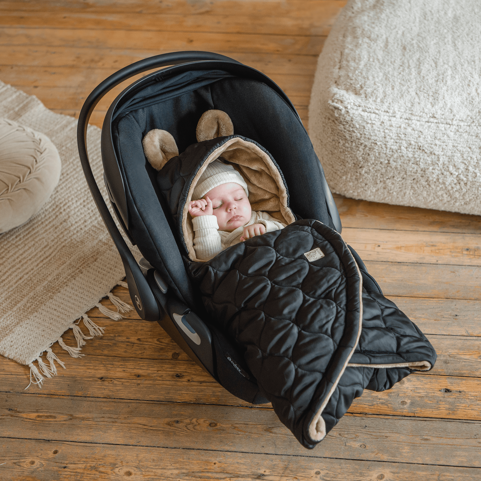 Einschlagdecken & Decken, KAISER, Braun – Besonderheit: Einschlagdecke für Babyschalen, Babywanne, Tragetasche und Autositze 