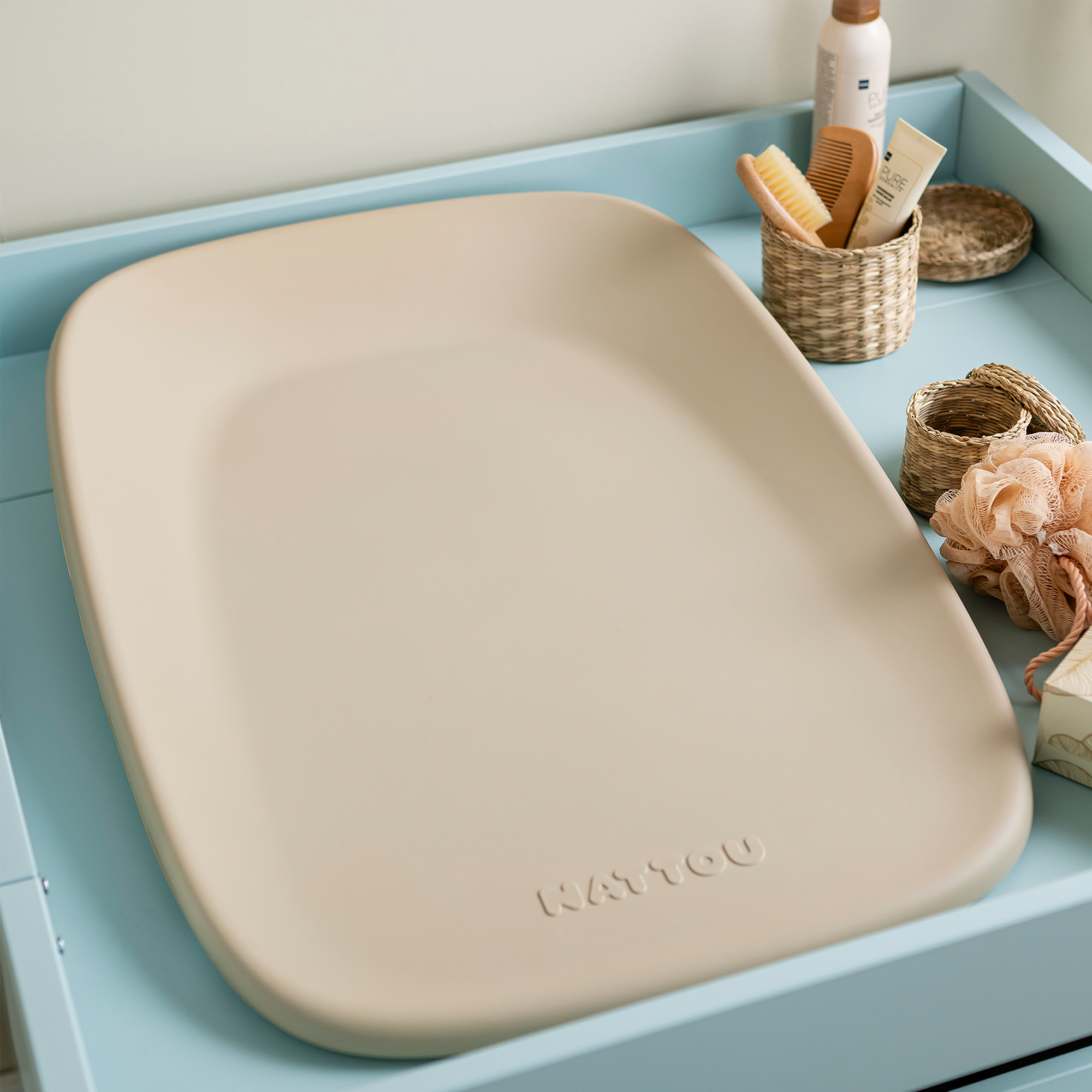 Wickelunterlagen, Nattou, Beige – Produktansicht