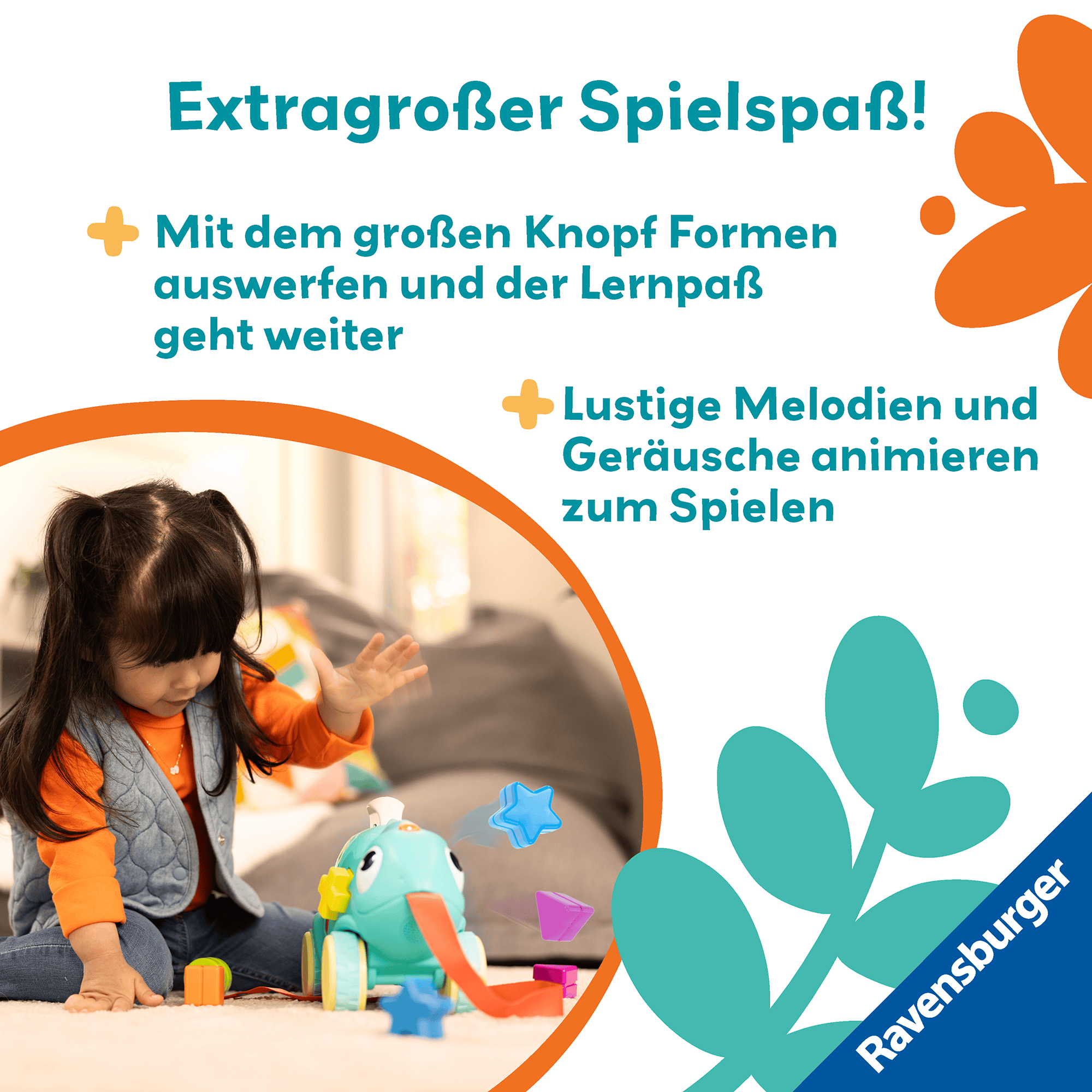 Nachziehtiere, Ravensburger, Mehrfarbig – Produktansicht