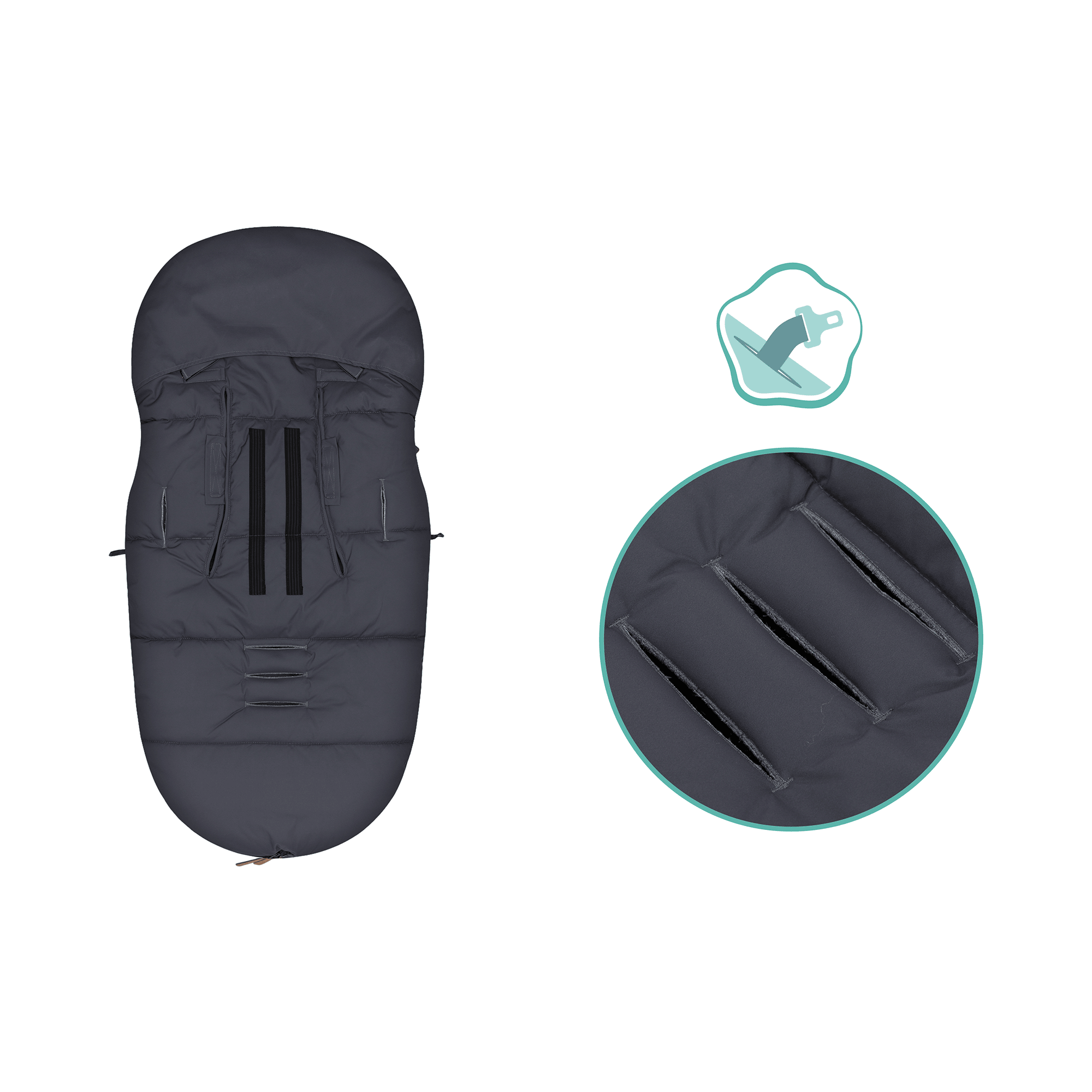 Fußsäcke & Decken, LITTLE ONE, Grau – Produktansicht