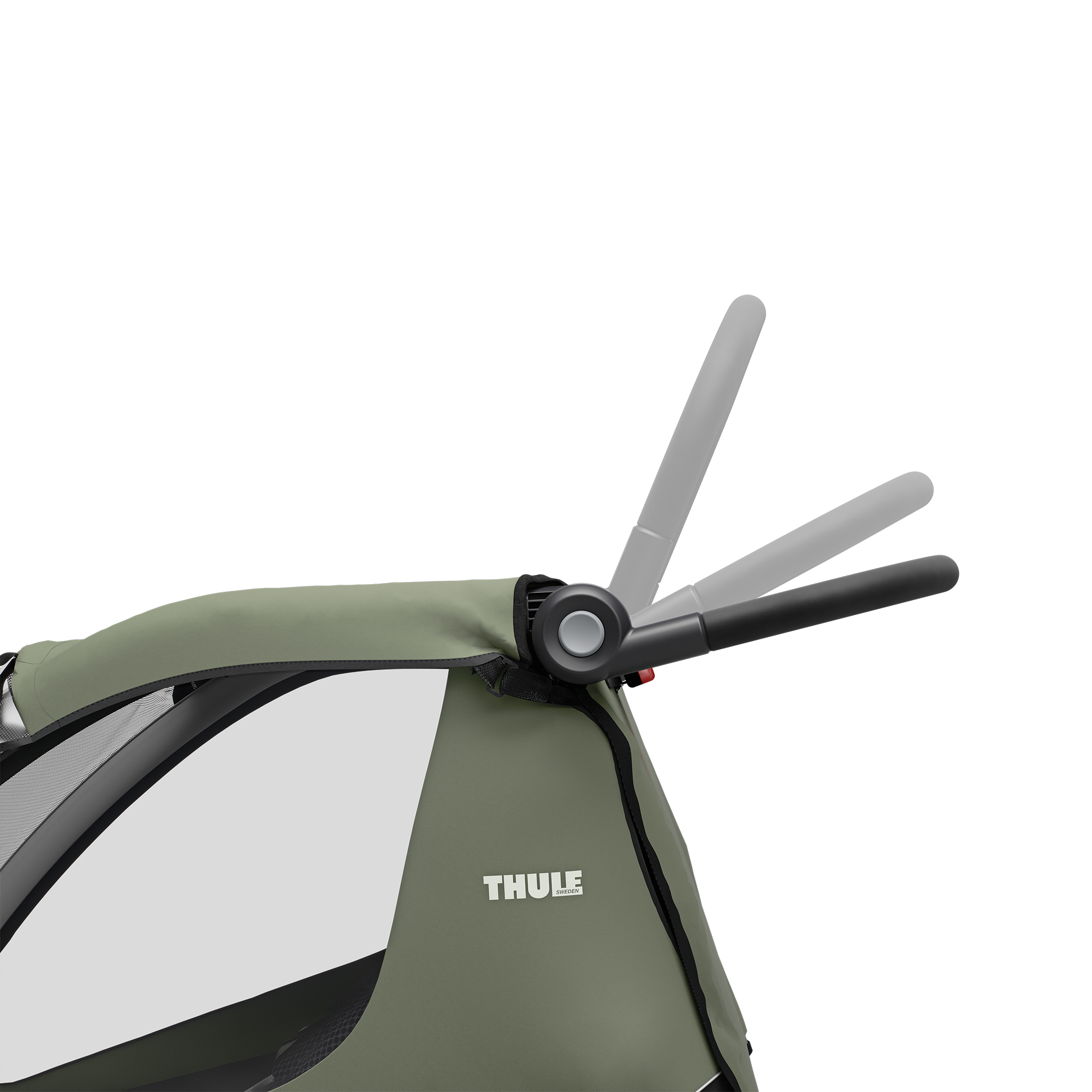 Fahrradanhänger, THULE, Grün – Produktansicht