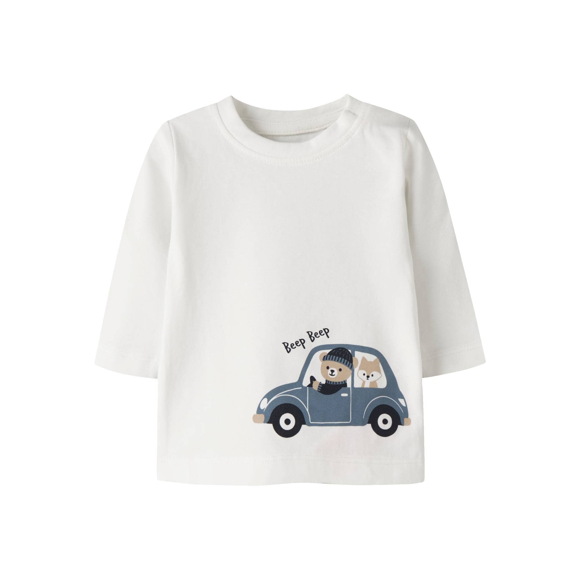 Langarmshirts, name it, Weiß – Besonderheit: aus 95% Baumwolle