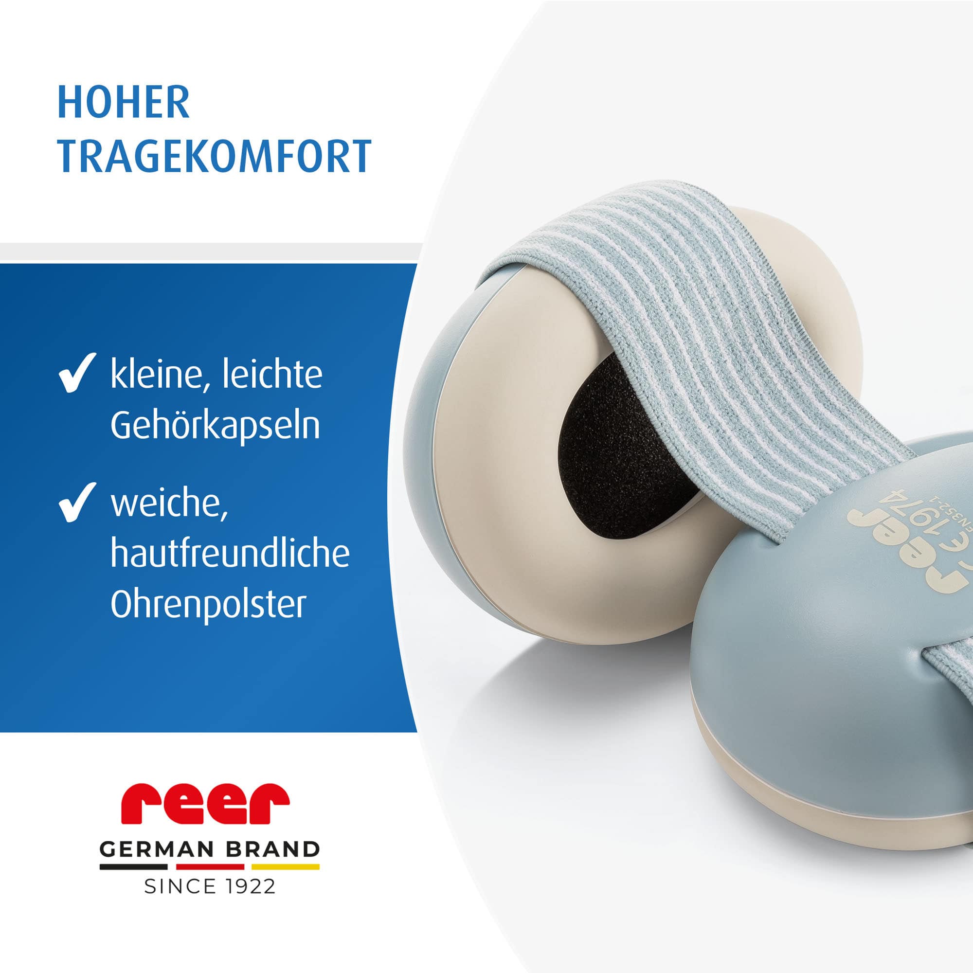 Gehörschutz, reer, Blau – Produktansicht