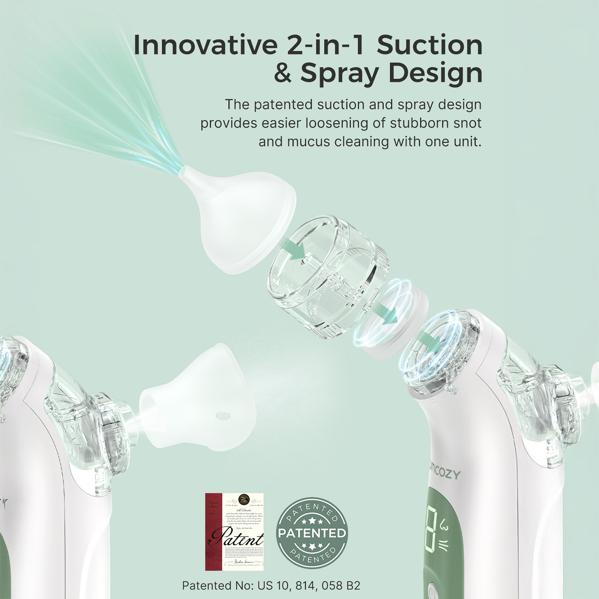 Nasensauger, momcozy, Transparent – Produktansicht