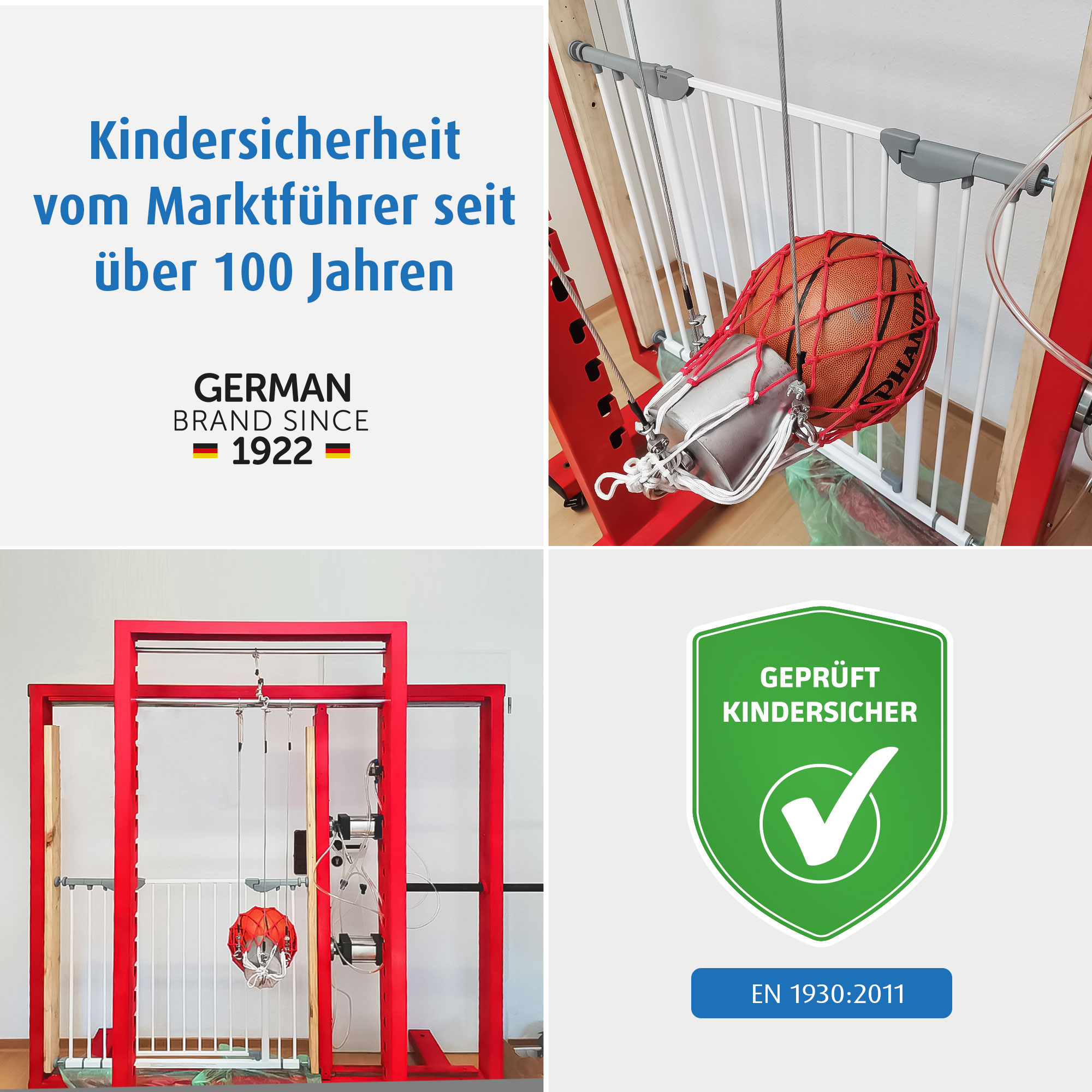 Tür- & Treppenschutzgitter, reer, Schwarz – Produktansicht