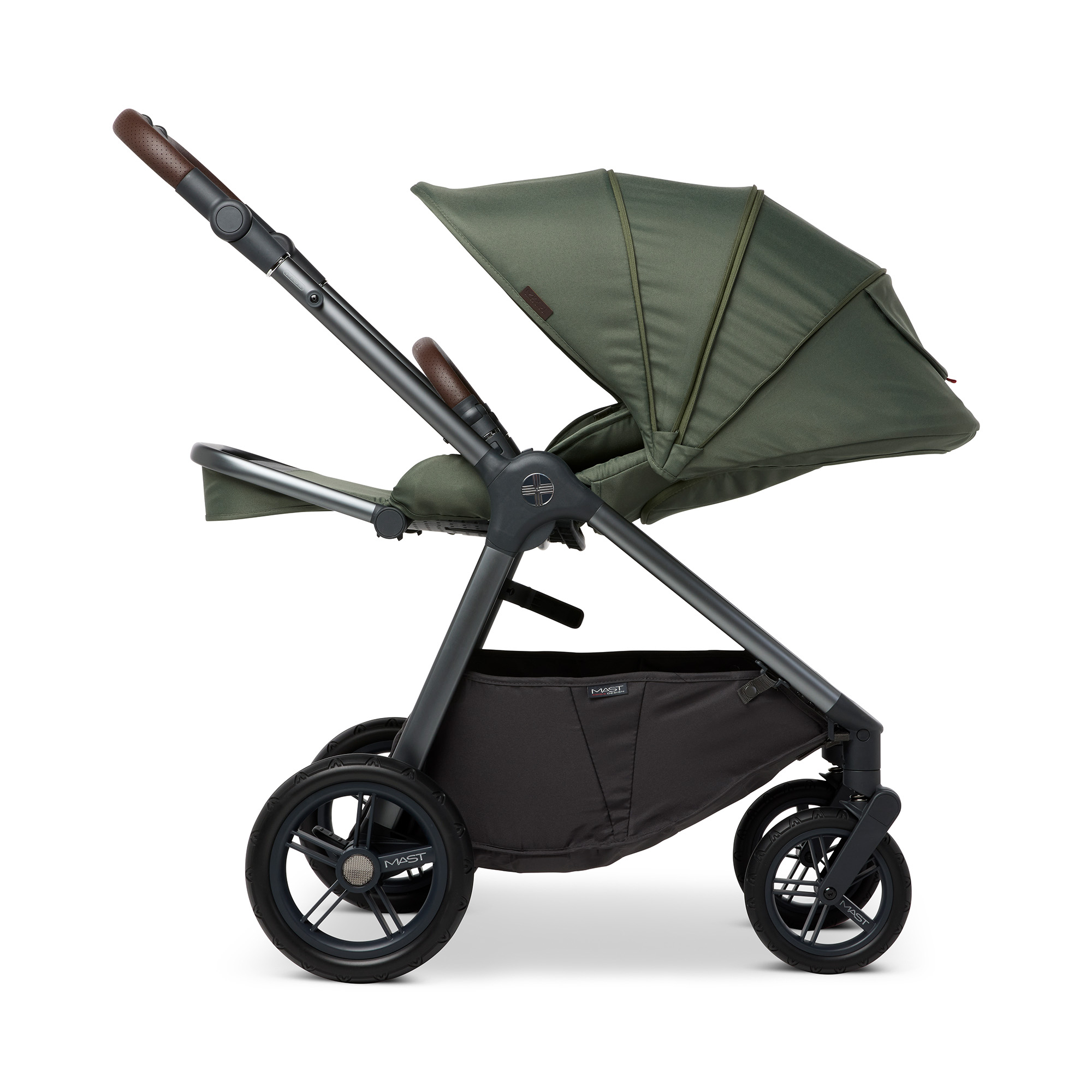 Kombi-Kinderwagen, MAST, Grün – Produktansicht
