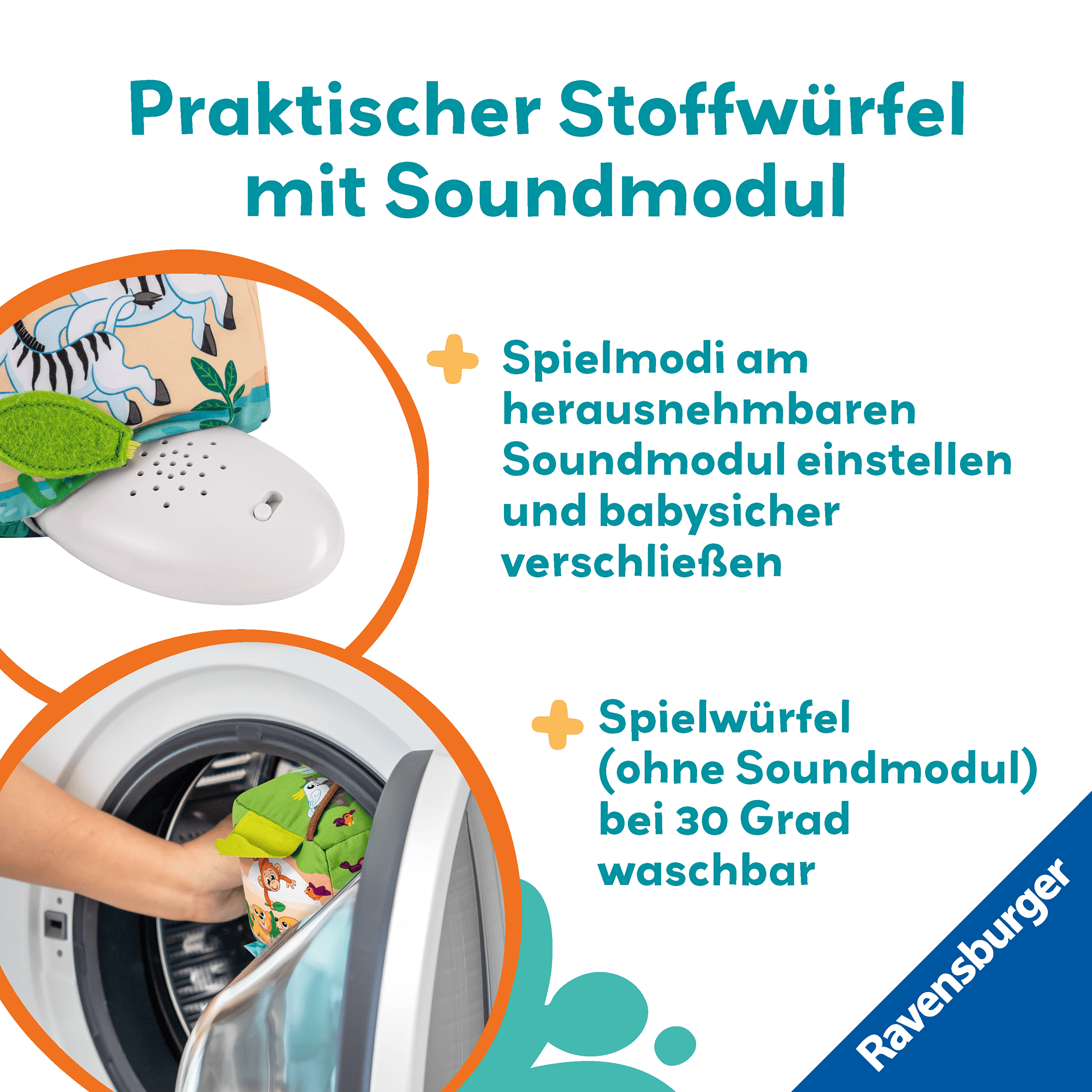 Motorikwürfel, Ravensburger, Mehrfarbig – Produktansicht