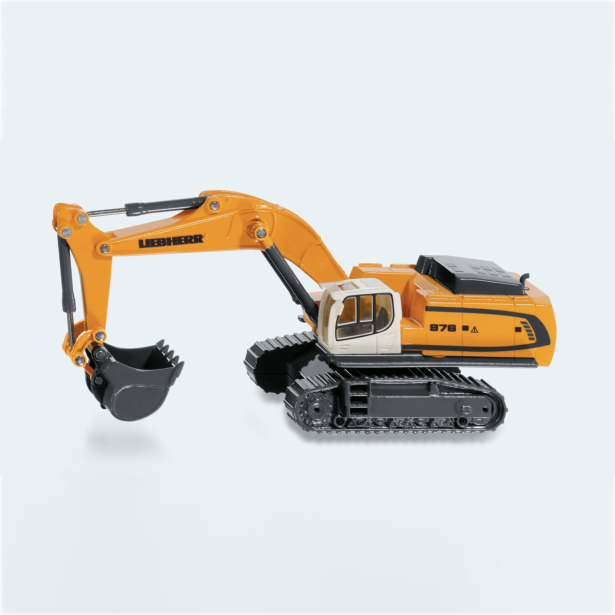 Spielzeugautos, siku, Orange – Besonderheit: Maschinenhaus um 360 Grad drehbar