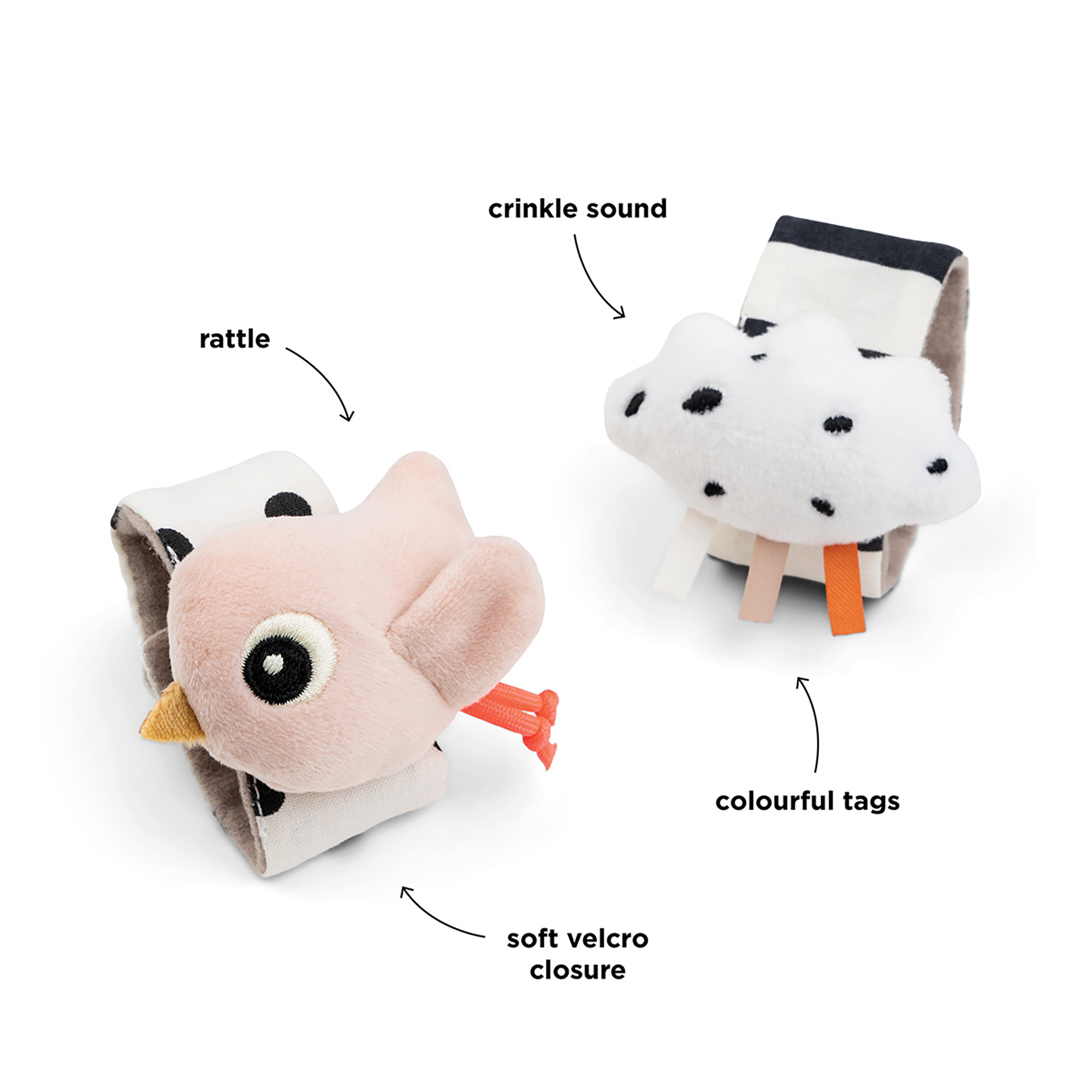 Rasseln & Greiflinge, done by deer, Mehrfarbig – Produktansicht