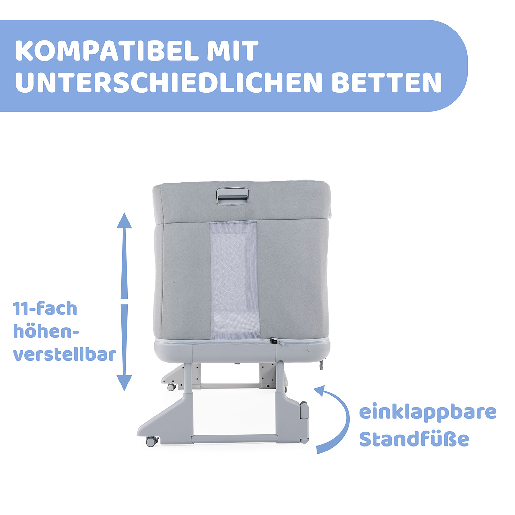 Beistellbetten, chicco, Grau – Produktansicht