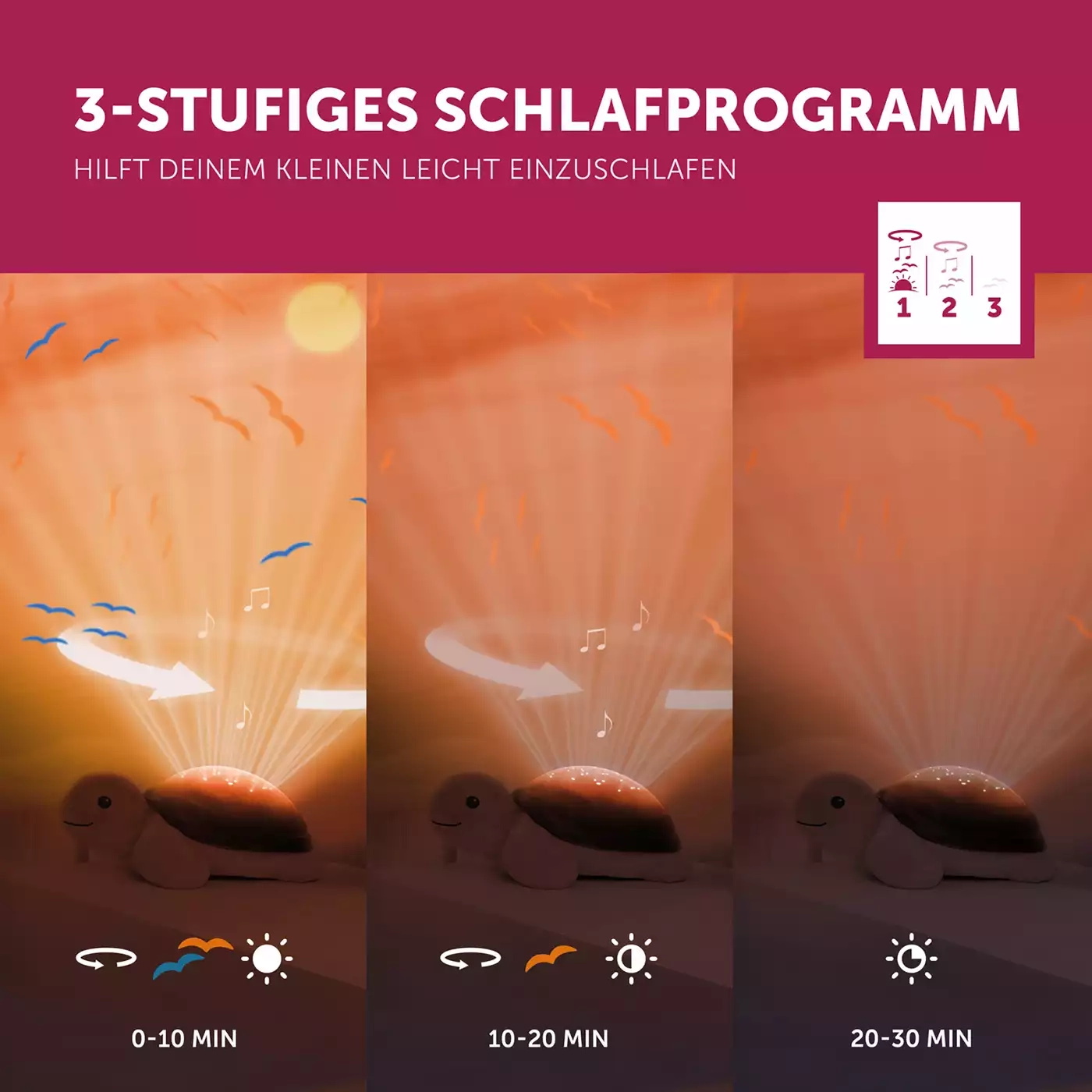 Nachtlichter, ZAZU, Grau – Produktansicht