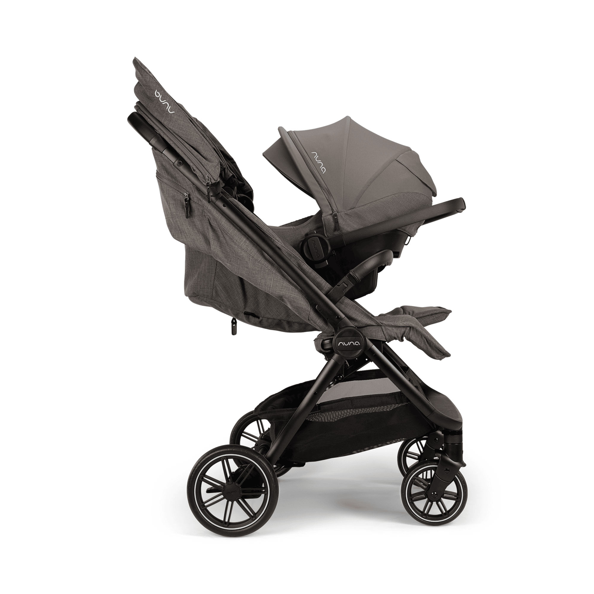 Zwillingswagen & Geschwisterwagen, nuna, Grau – Produktansicht
