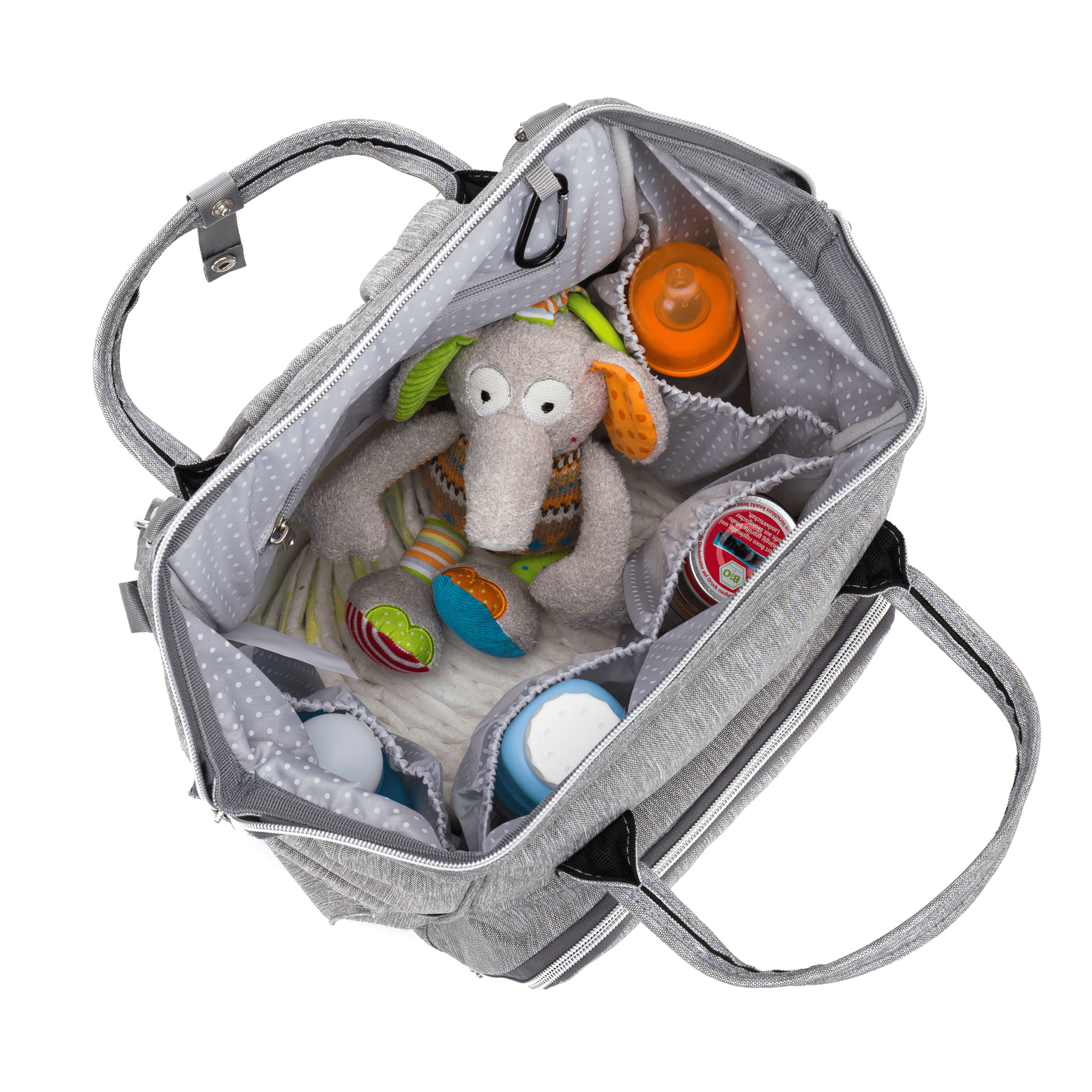 Wickelrucksäcke, LITTLE ONE, Grau – Produktansicht