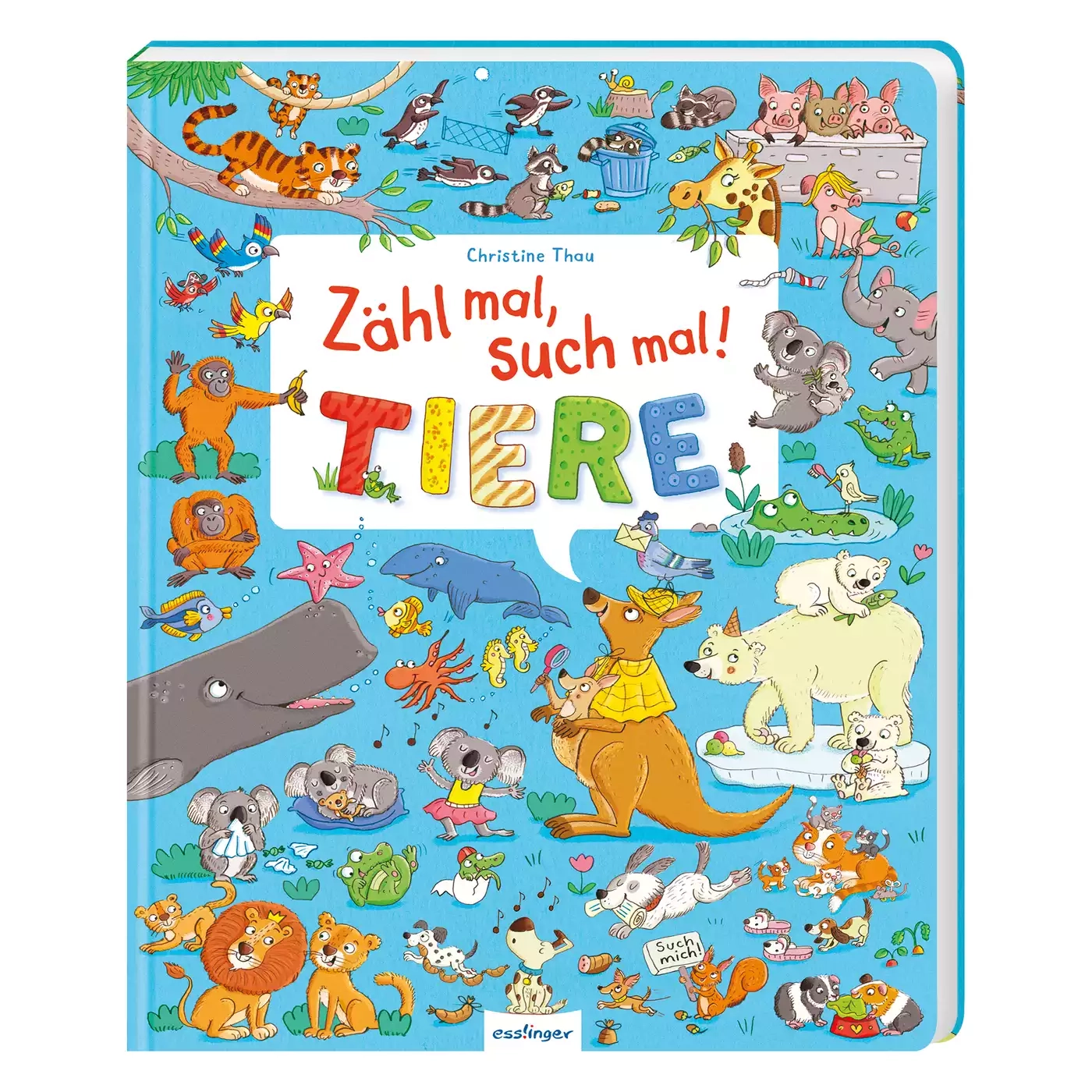 Kinderbücher, THIENEMANN, Blau – Besonderheit: tierischer Such- und Zählspaß