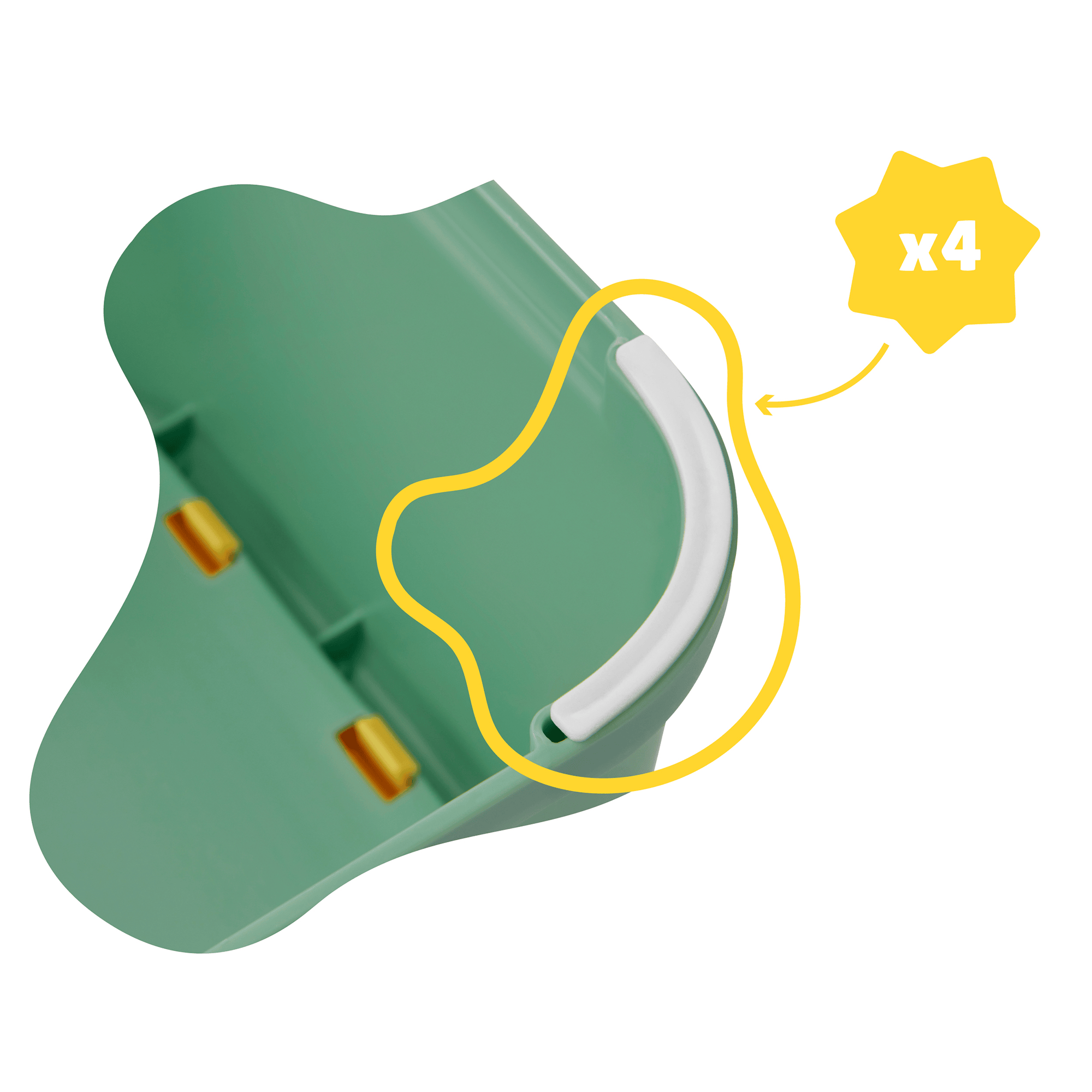 Tritthocker, badabulle, Grün – Produktansicht