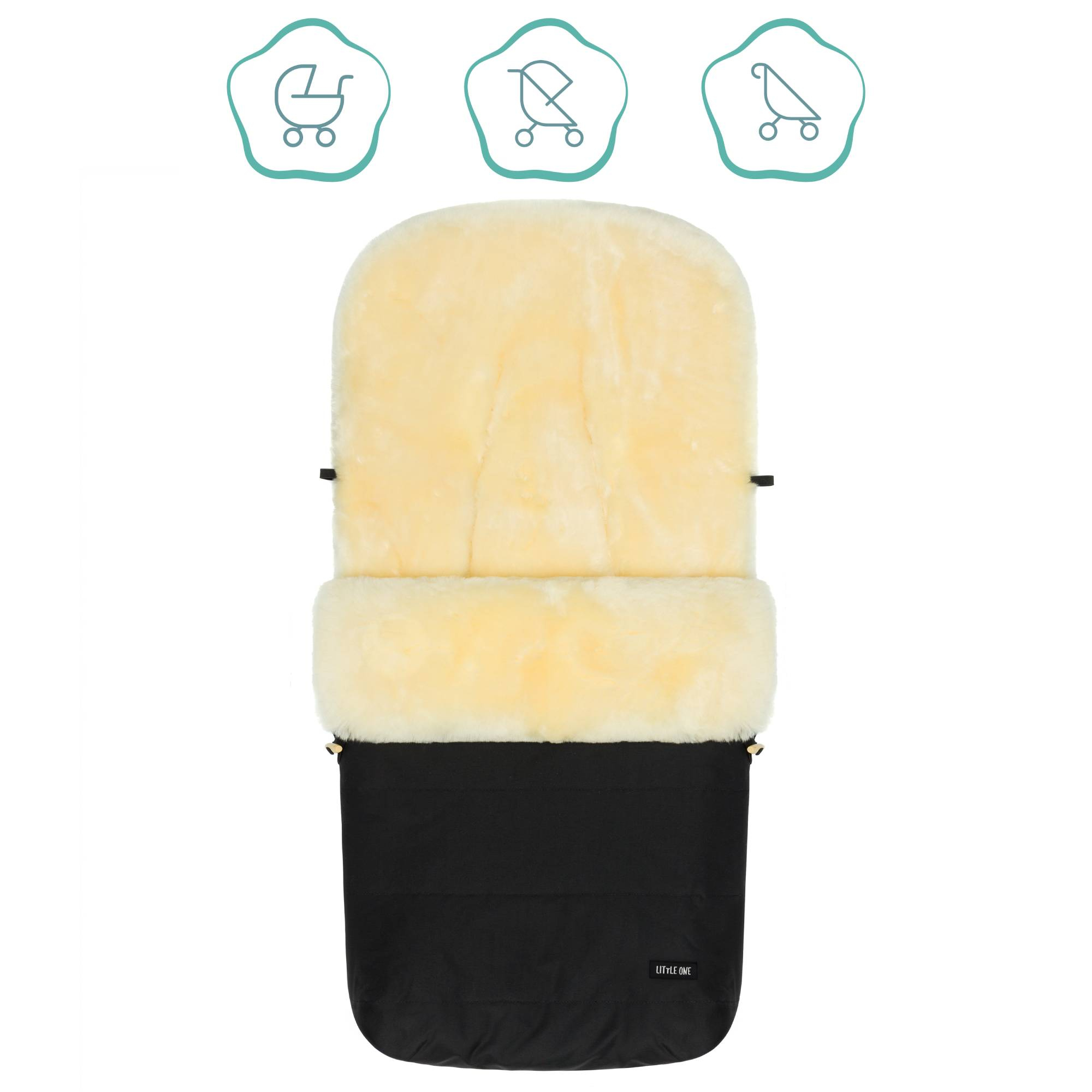 Fußsäcke & Decken, LITTLE ONE, Schwarz – Produktansicht