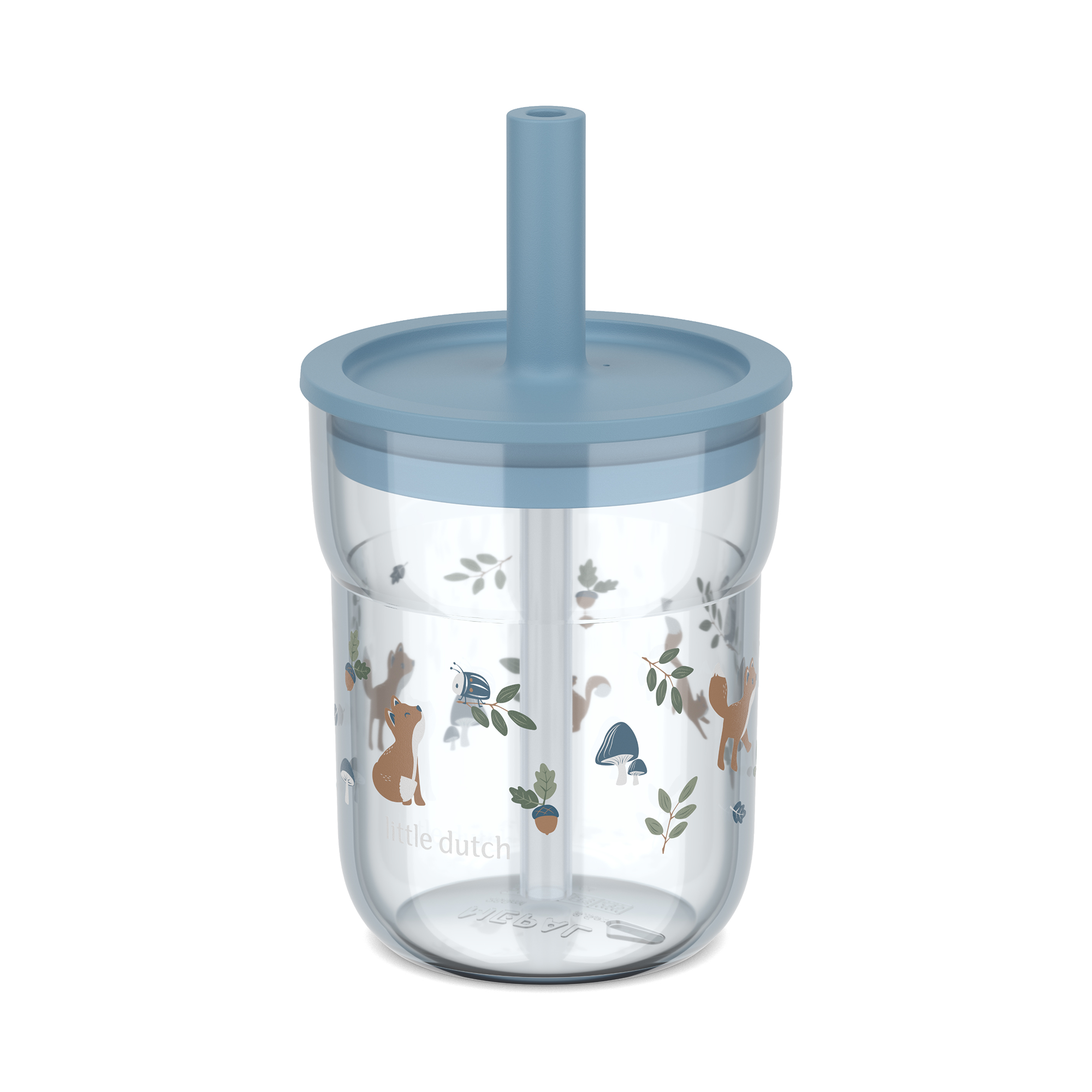 Strohhalmbecher, MEPAL, Blau – Besonderheit: ca. 250 ml Fassungsvermögen