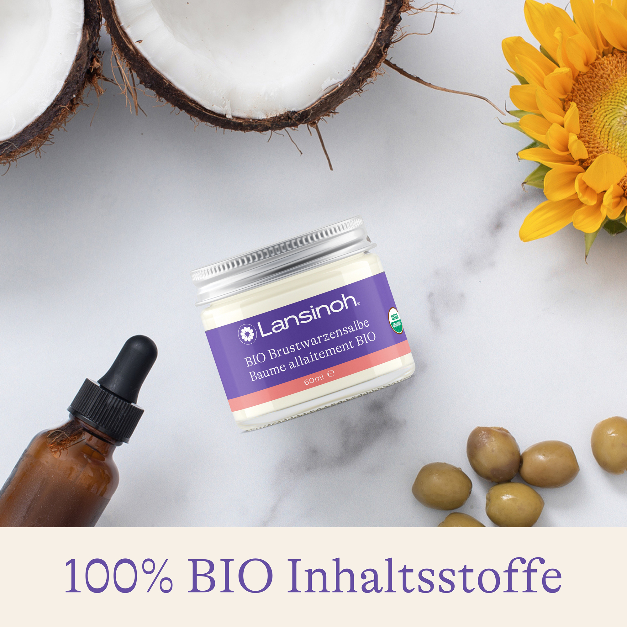 Körperpflege, Lansinoh, Lila – Produktansicht