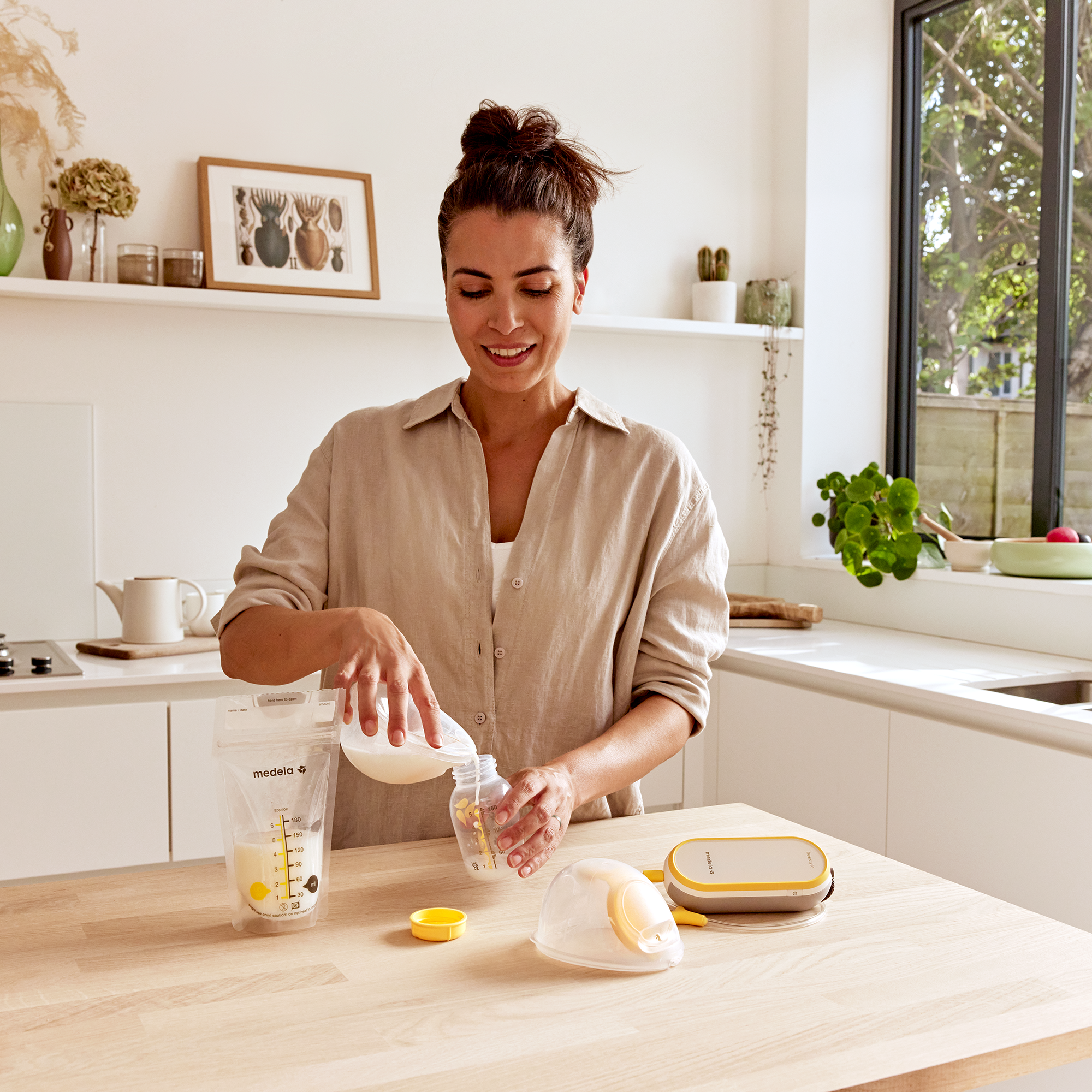 Milchpumpen, medela, Gelb – Produktansicht