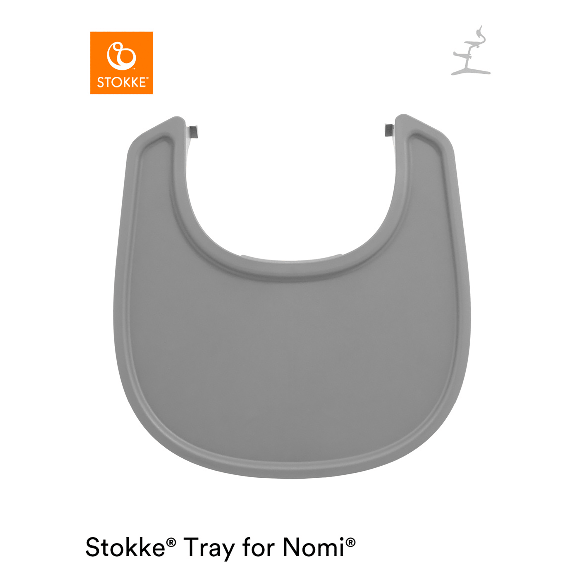 Nomi® Tray Grey STOKKE Grau Grau 2000584234509 2