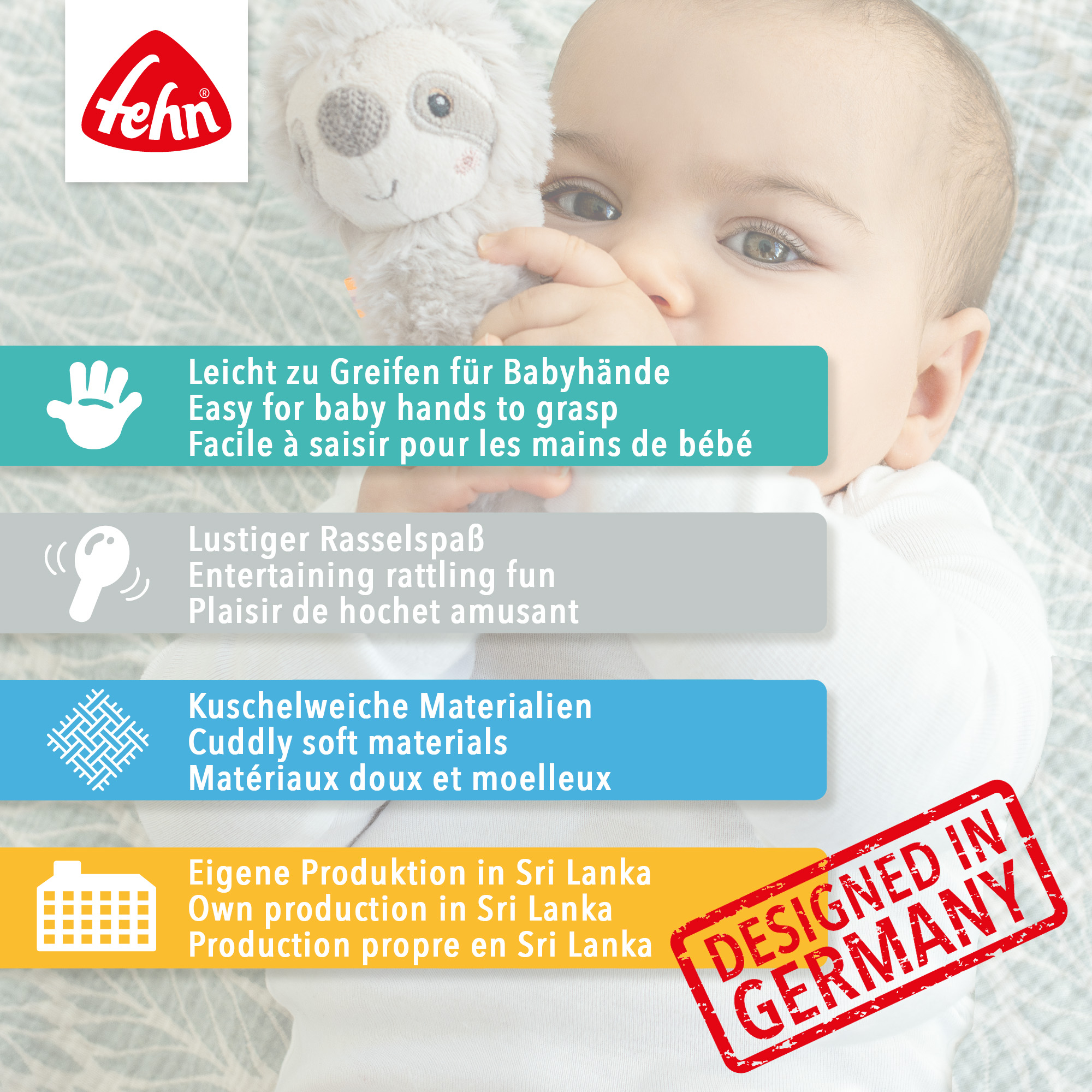 Rasseln & Greiflinge, fehn, Pink – Produktansicht