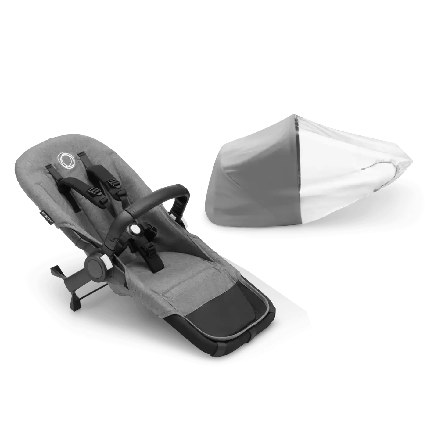 Donkey 5 Duo Extension Set Grey Melange bugaboo Grau 2000582176450 1