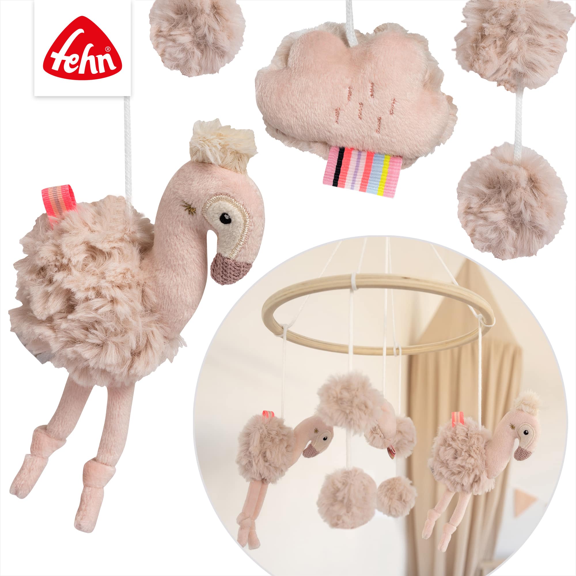 Mobilés, fehn, Pink – Produktansicht
