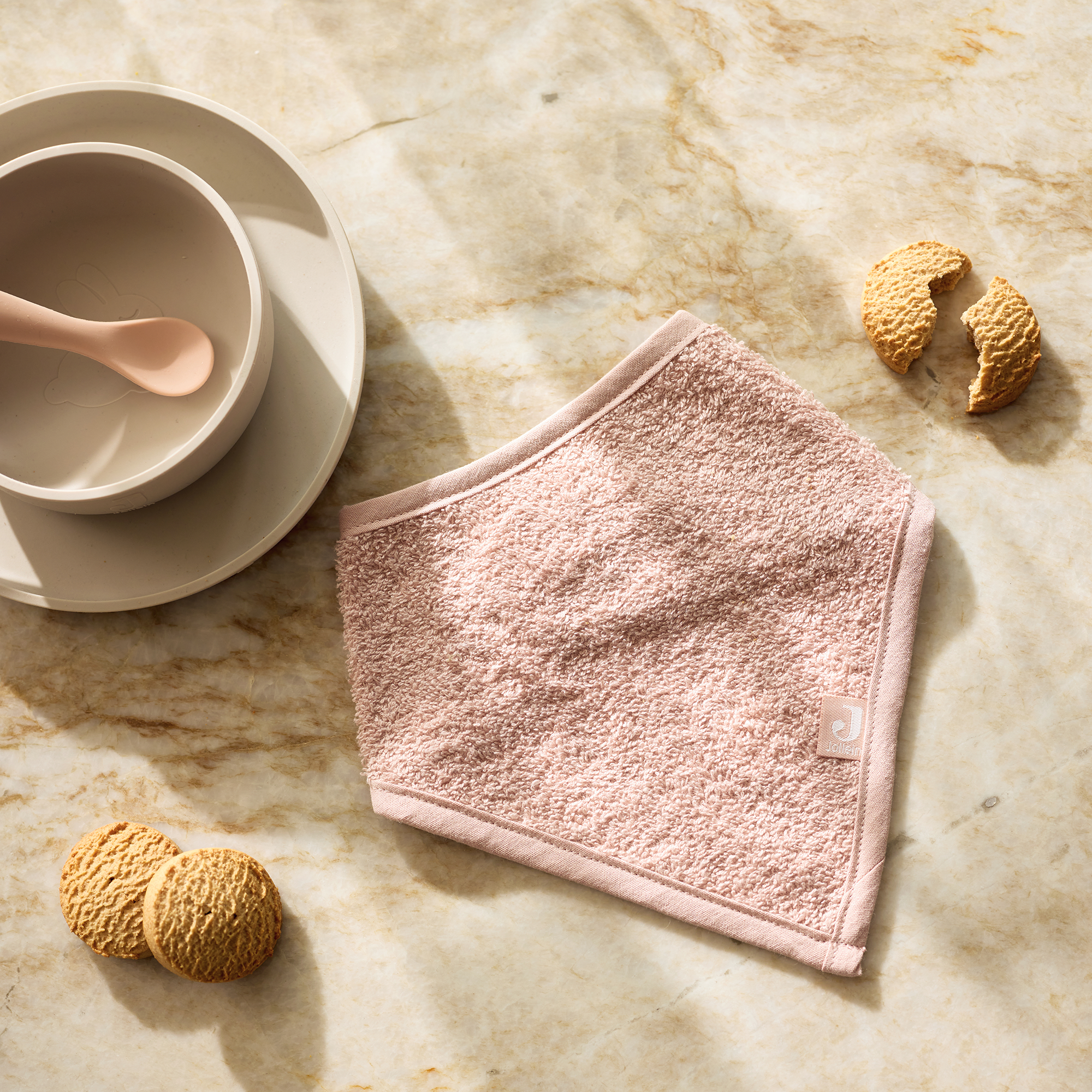 Lätzchen, jollein, Pink – Besonderheit: schützt die Kleidung vor kleinen Kleckereien