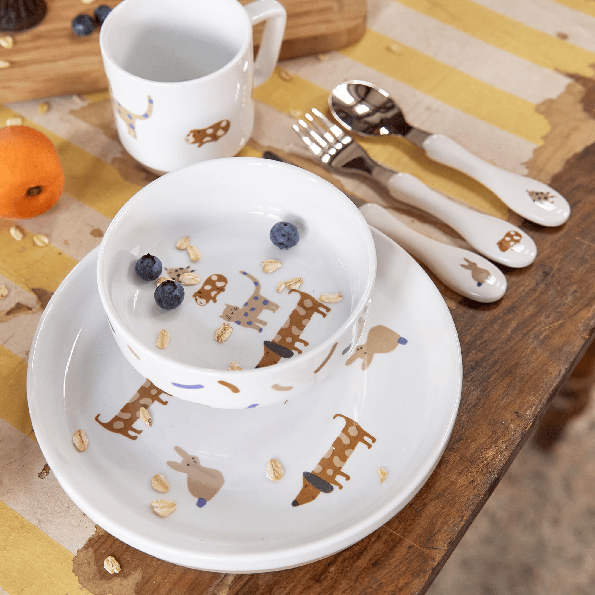 Besteck & Geschirr, LÄSSIG, Mehrfarbig – Produktansicht