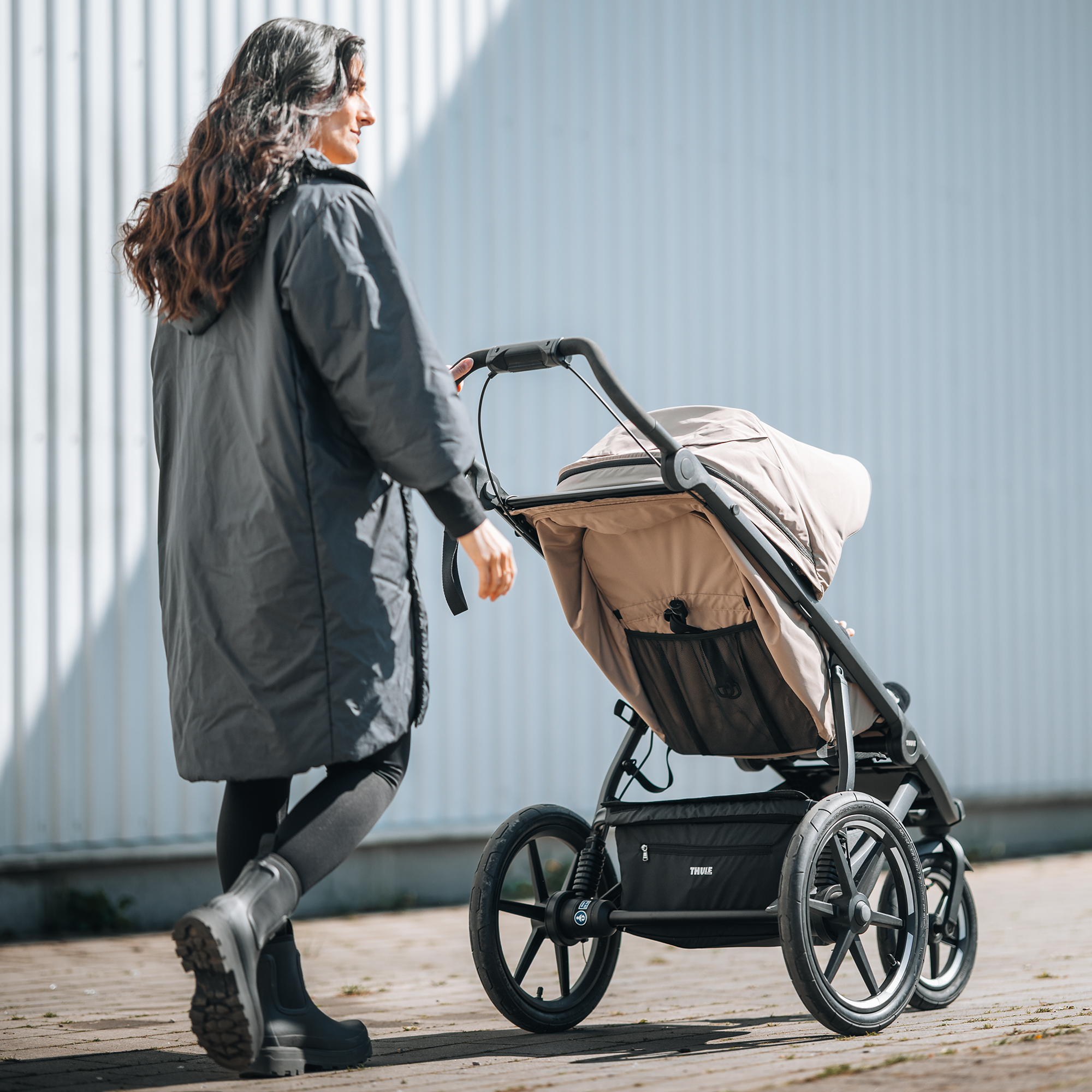 Kombi-Kinderwagen, THULE, Beige – Produktansicht