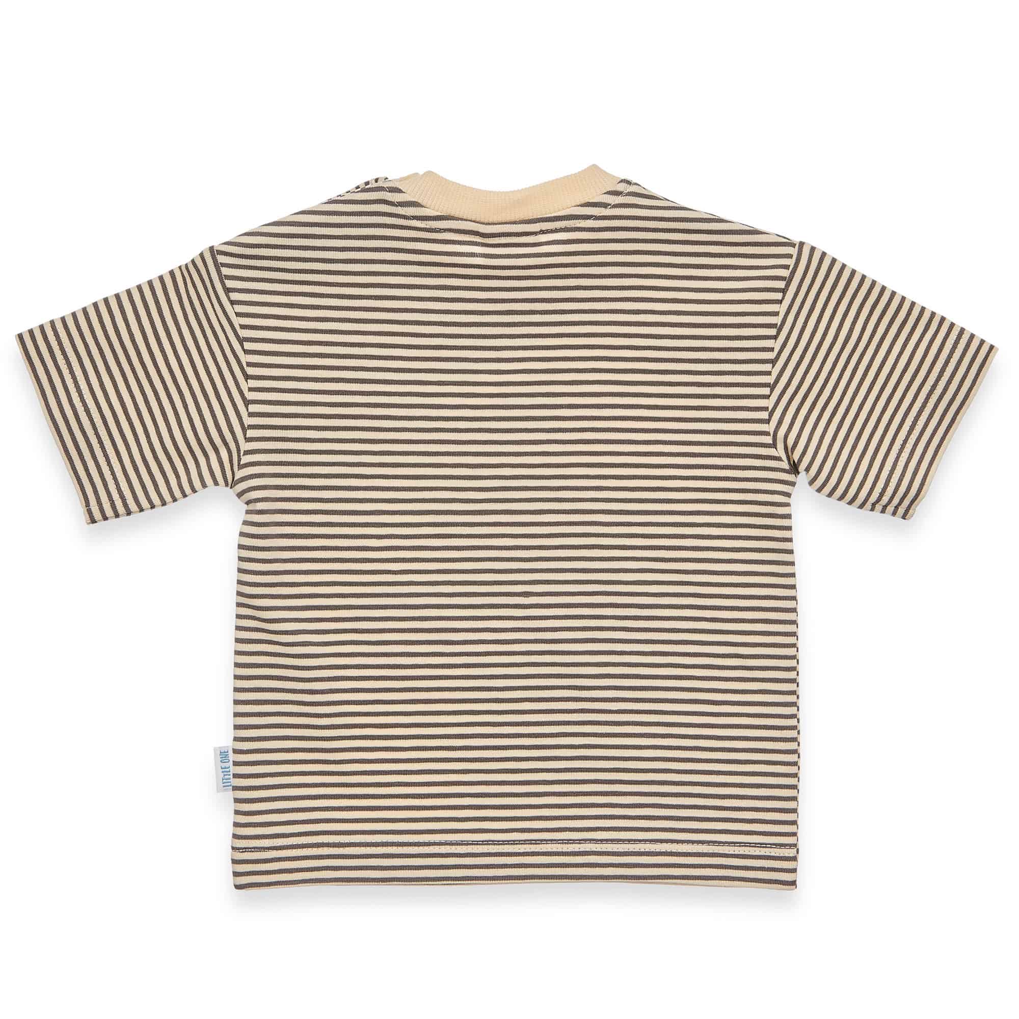 Kurzarmshirts, LITTLE ONE, Grau – Besonderheit: aus 95% Baumwolle