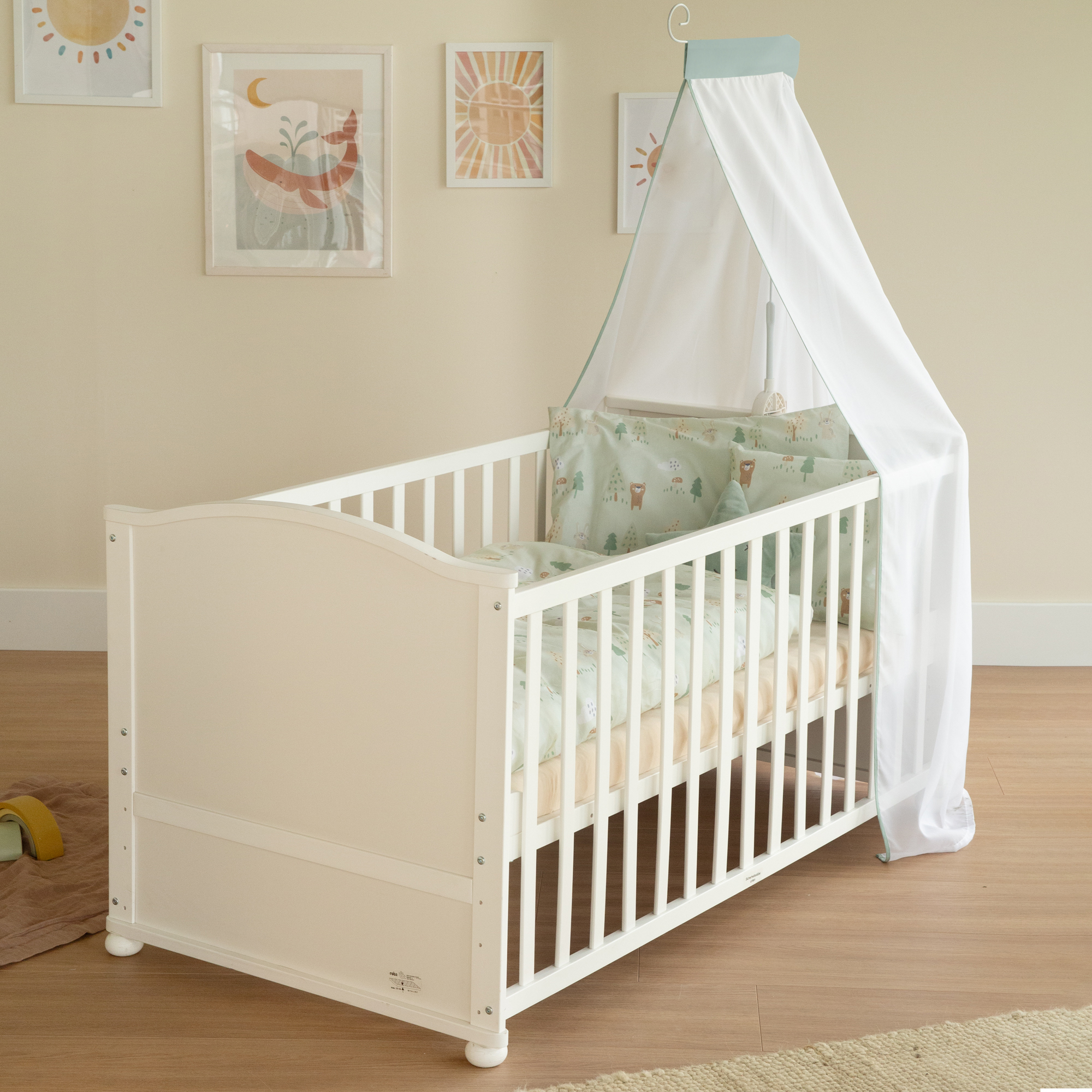 Gitterbetten, roba, Weiß – Produktansicht