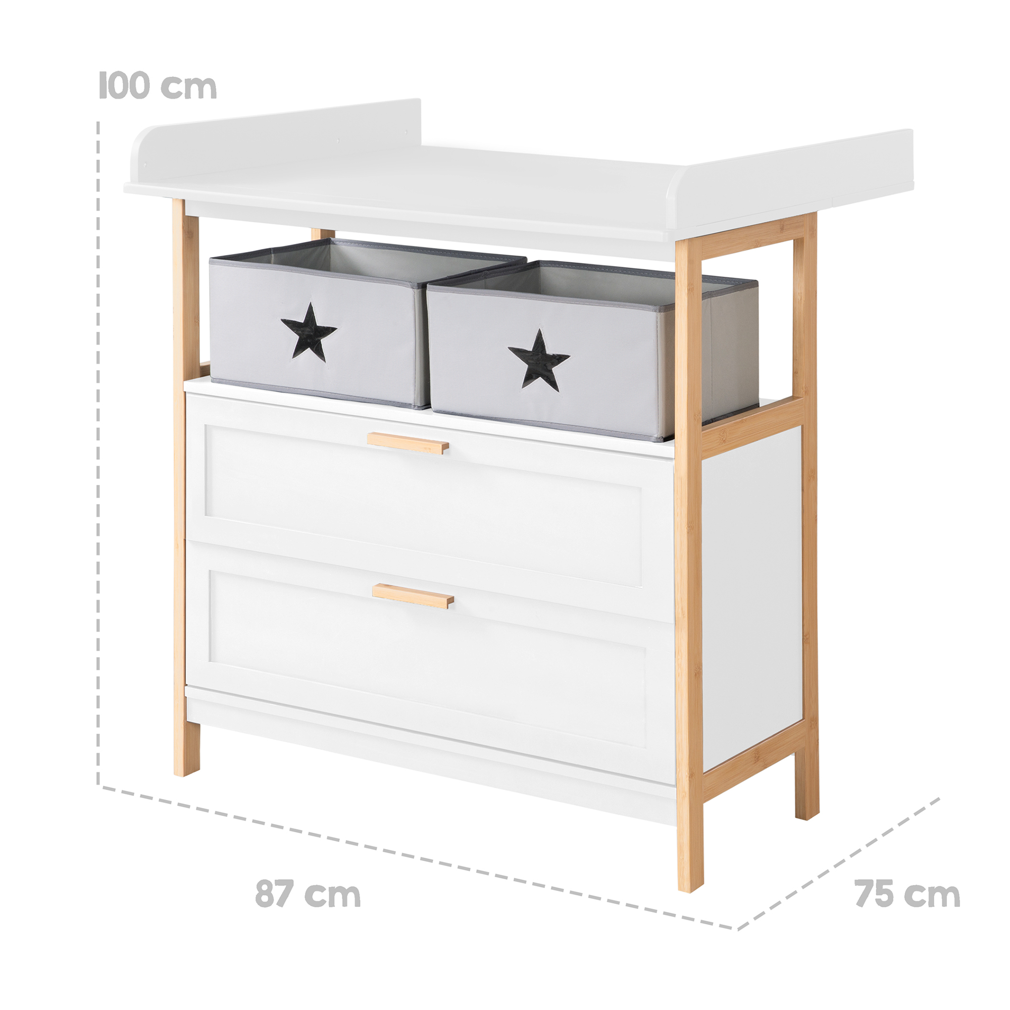 Wickelkommoden, roba, Weiß – Produktansicht
