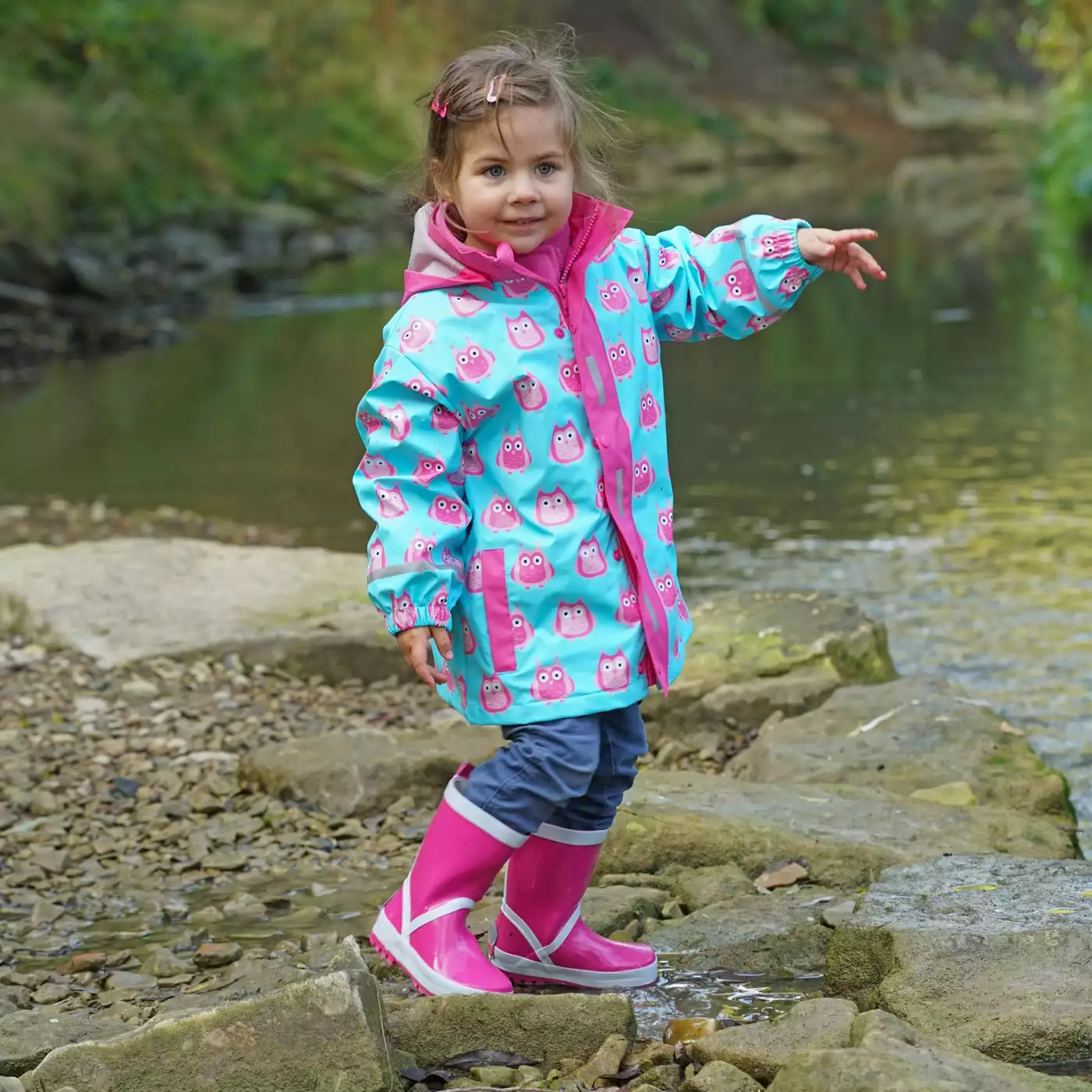 Regenjacken, Playshoes, Blau – Besonderheit: wind- und wasserdicht durch verschweißte Nähte