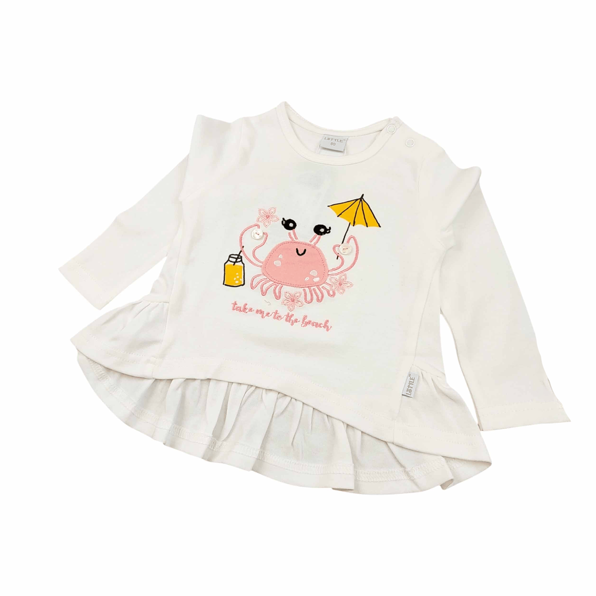 Langarmshirt Krabbe LITTLE Weiß M2000587734709 1