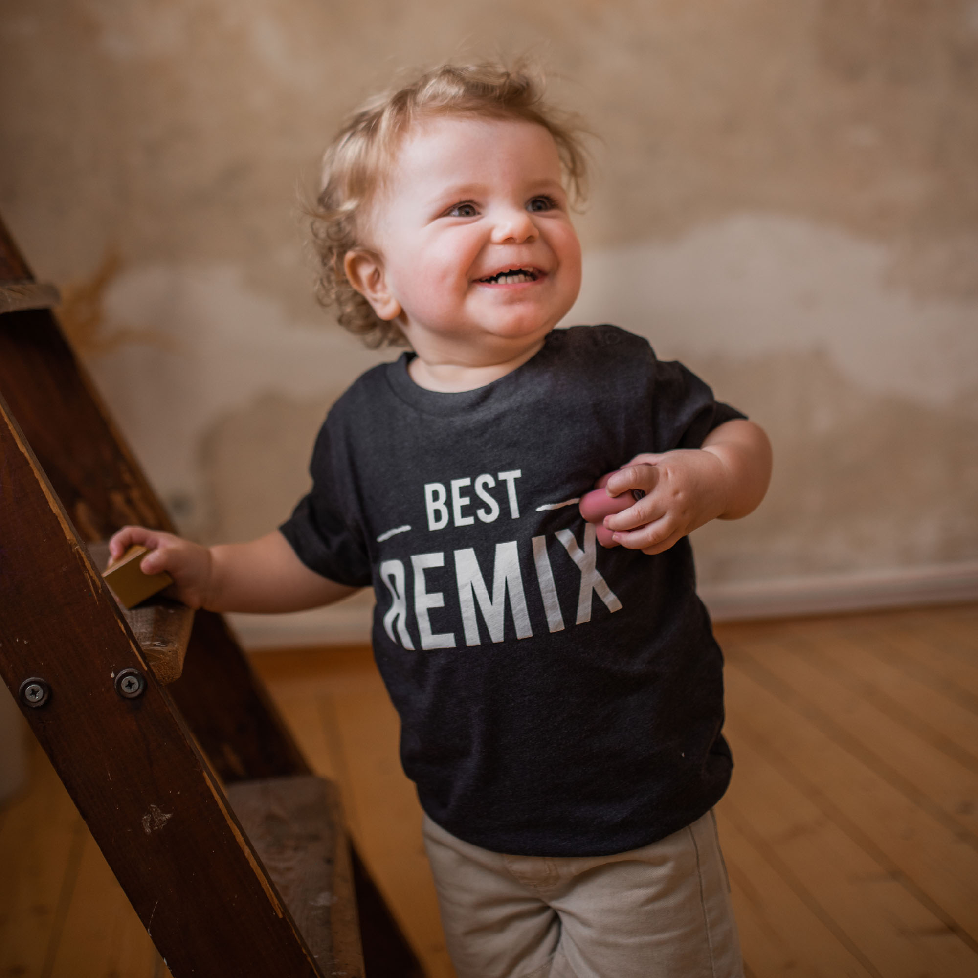 Kurzarmshirts, LITTLE ONE, Grau – Produktansicht