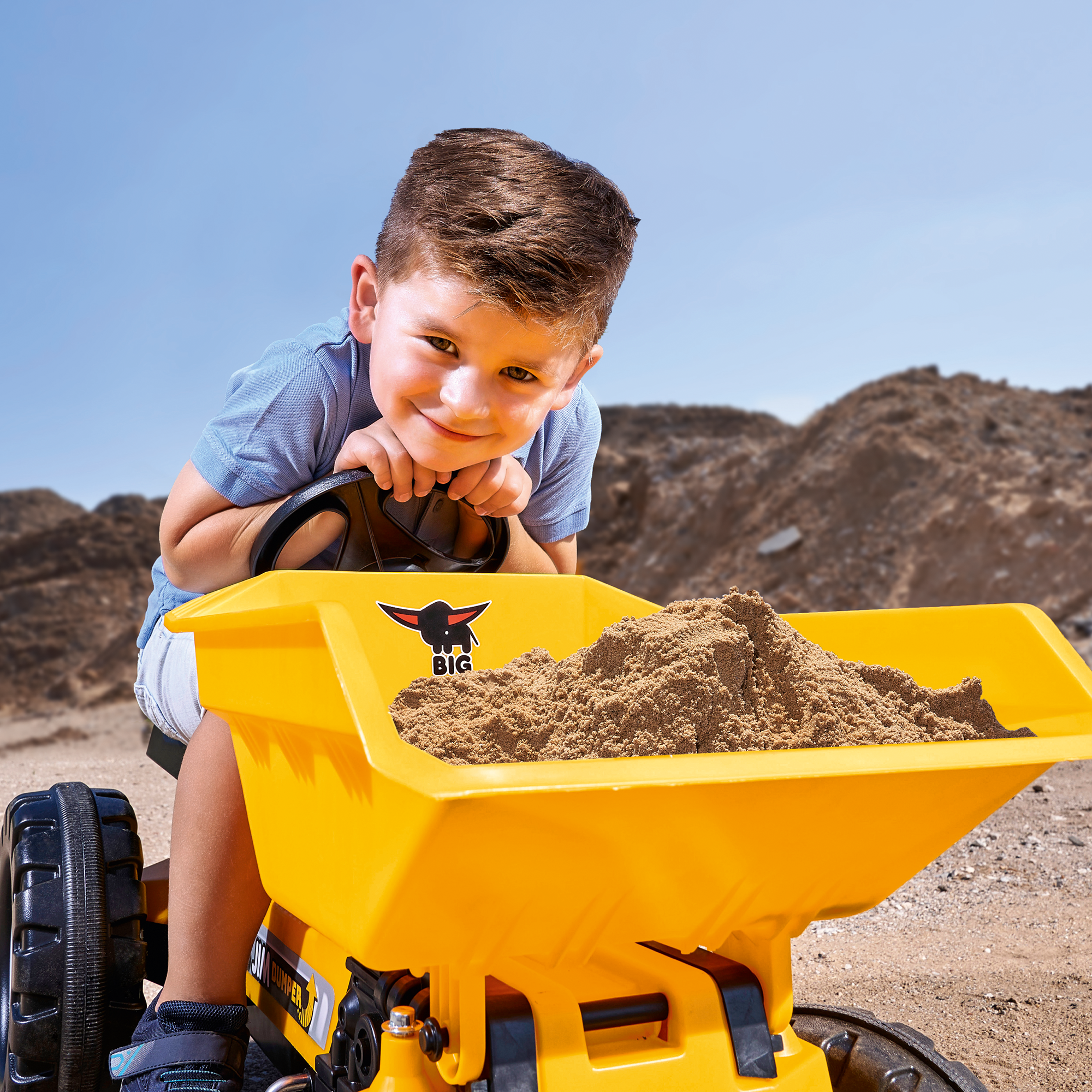 Kindertraktor, BIG, Gelb – Produktansicht