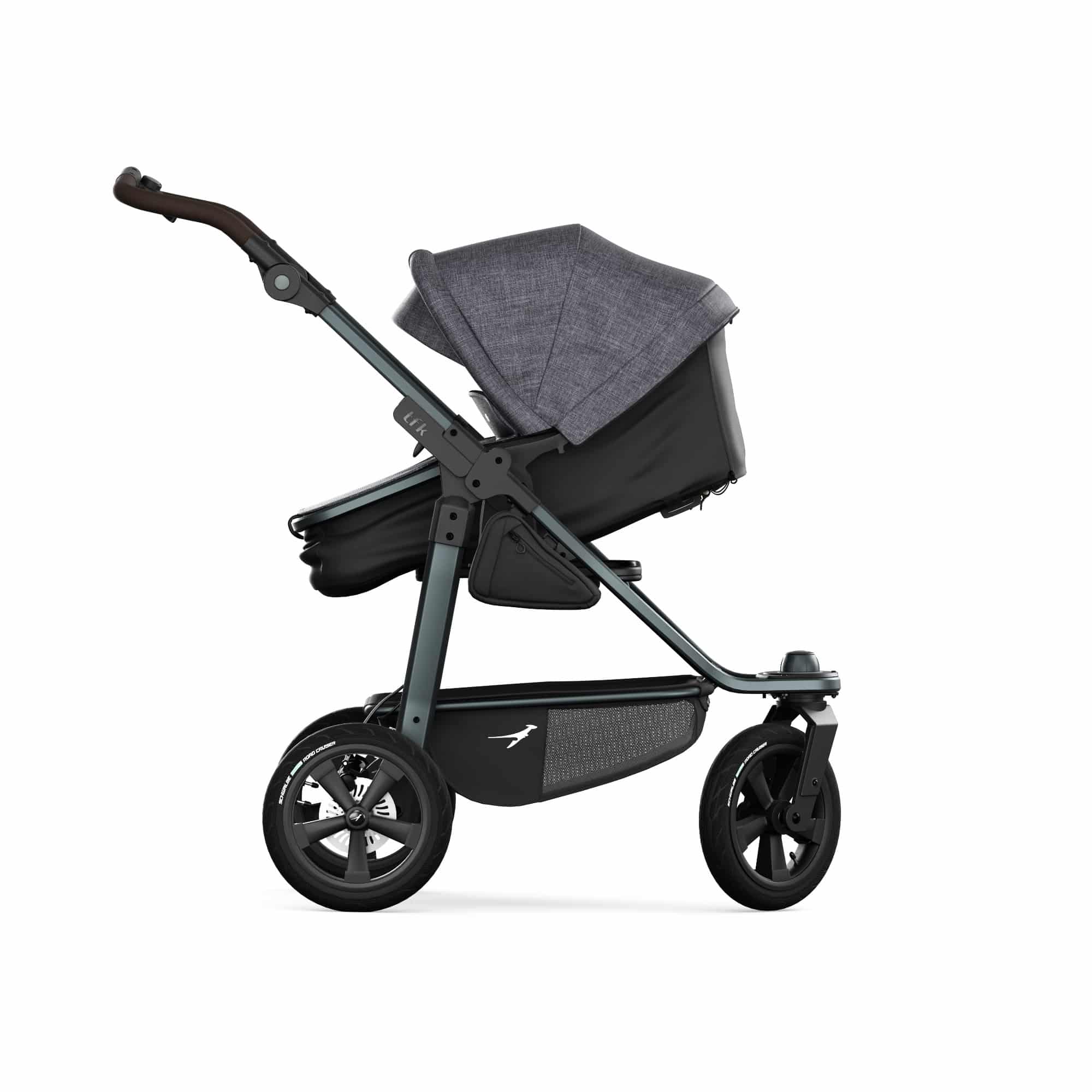 Kombi-Kinderwagen, tfk, Schwarz – Produktansicht