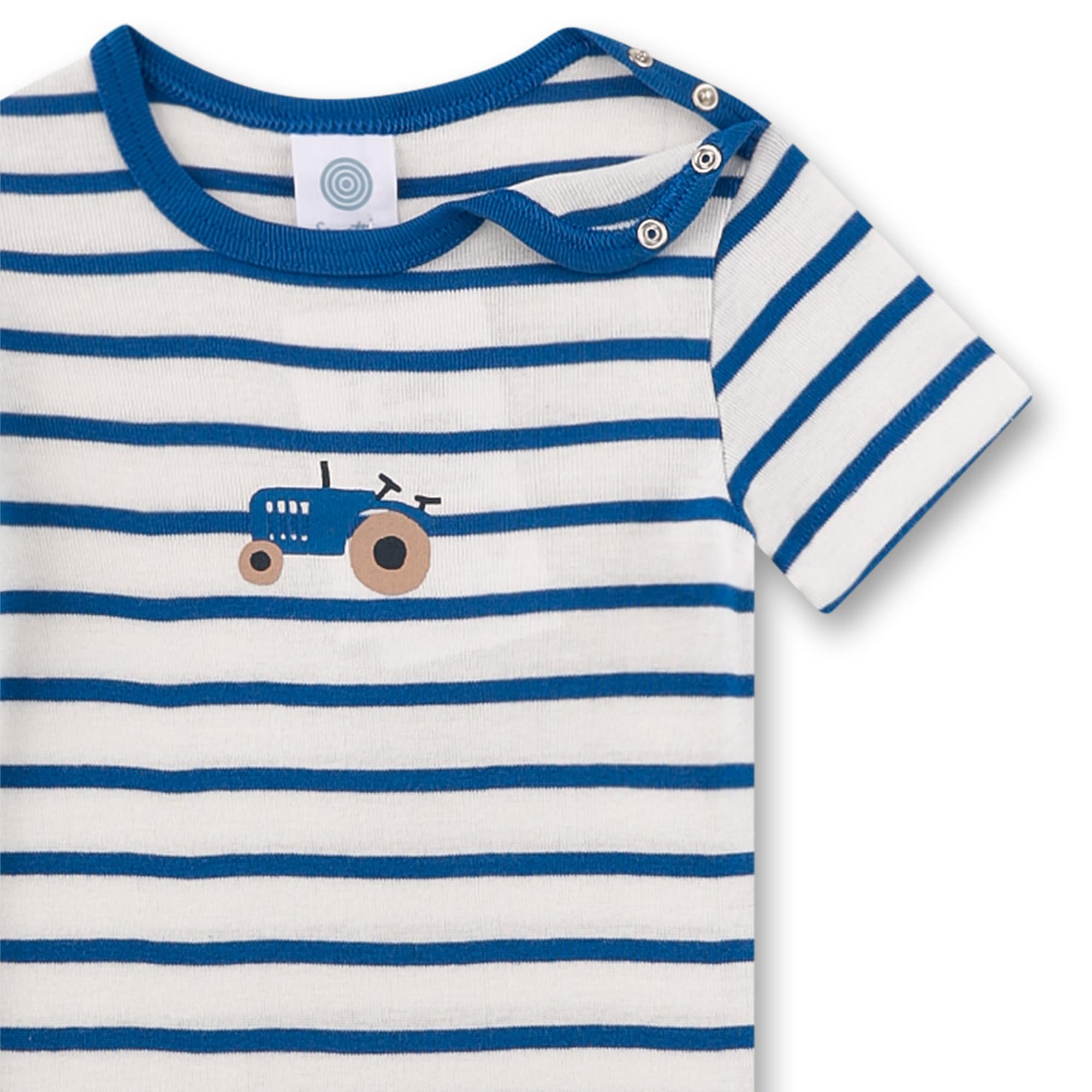Kurzarmbodys, Sanetta, Blau – Produktansicht