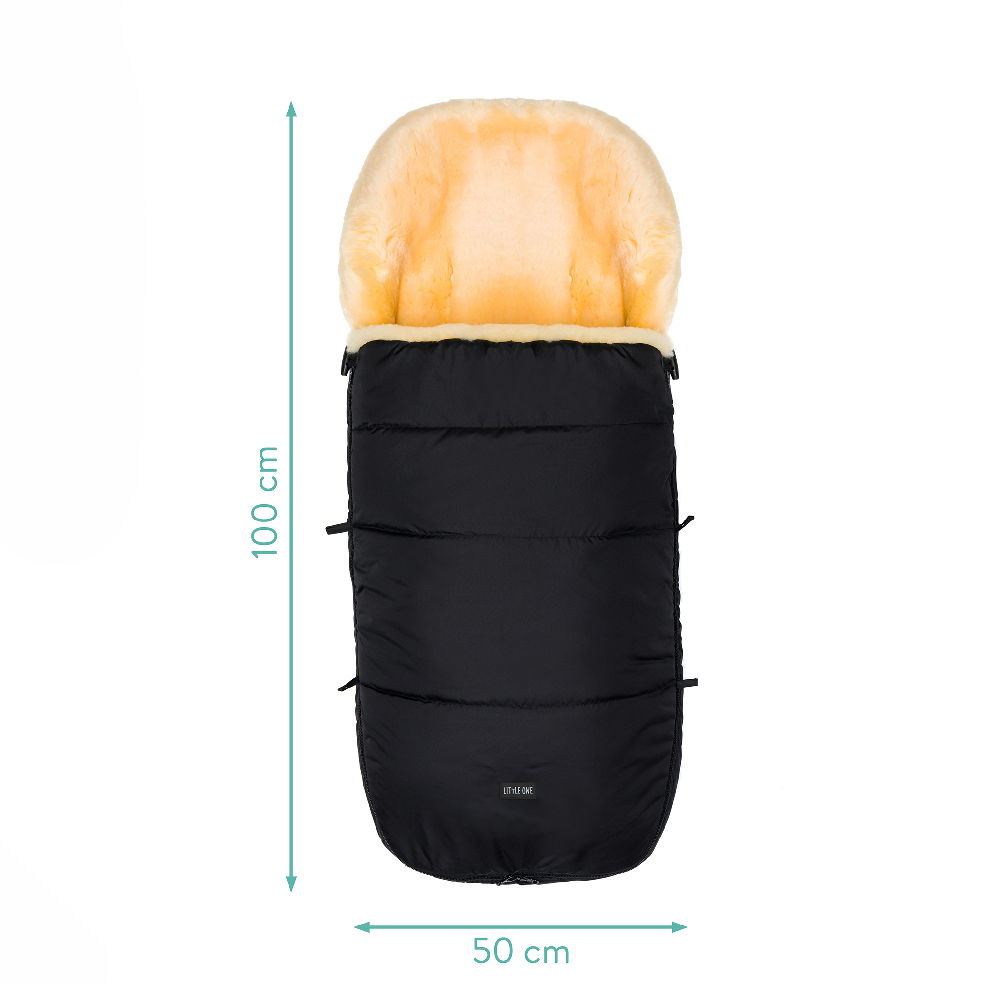 Fußsäcke & Decken, LITTLE ONE, Schwarz – Produktansicht