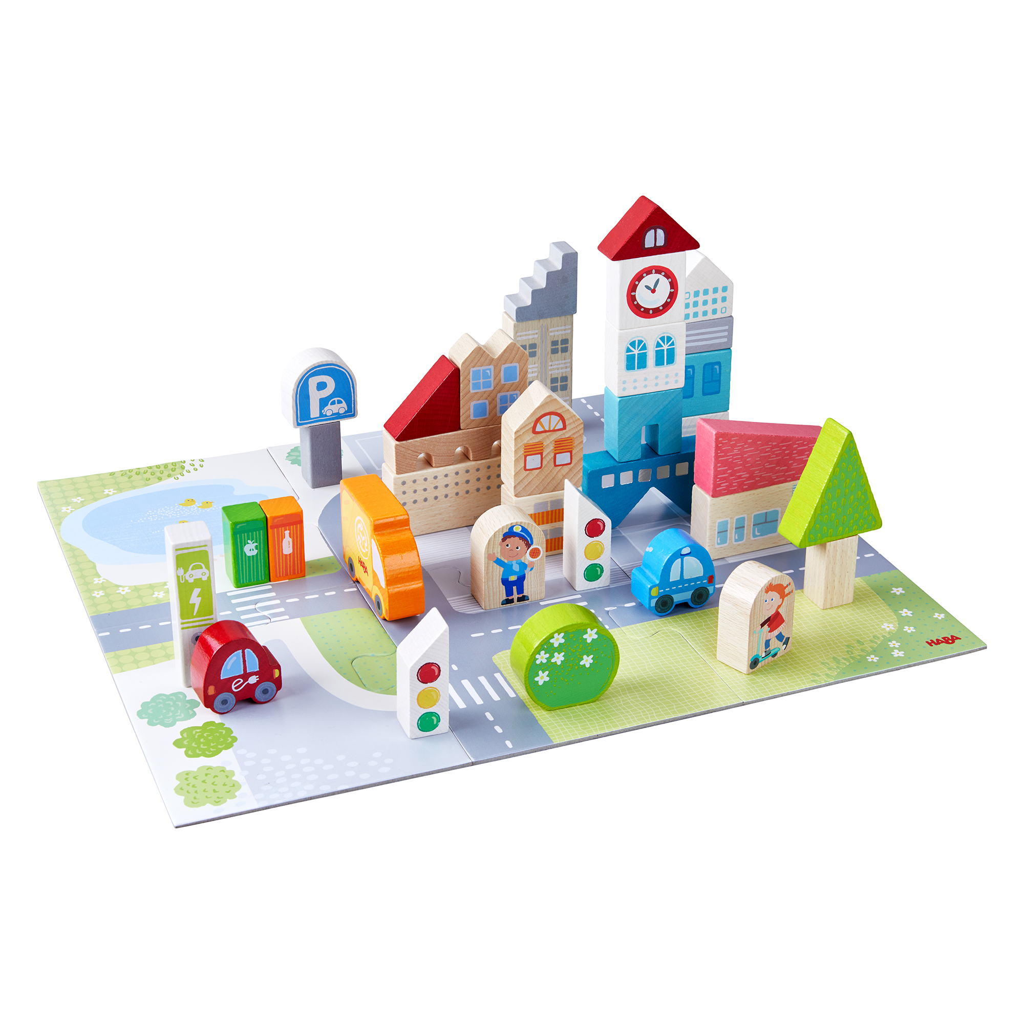 Spielwelt Puzzle Stadtleben HABA Mehrfarbig 2000583565604 1