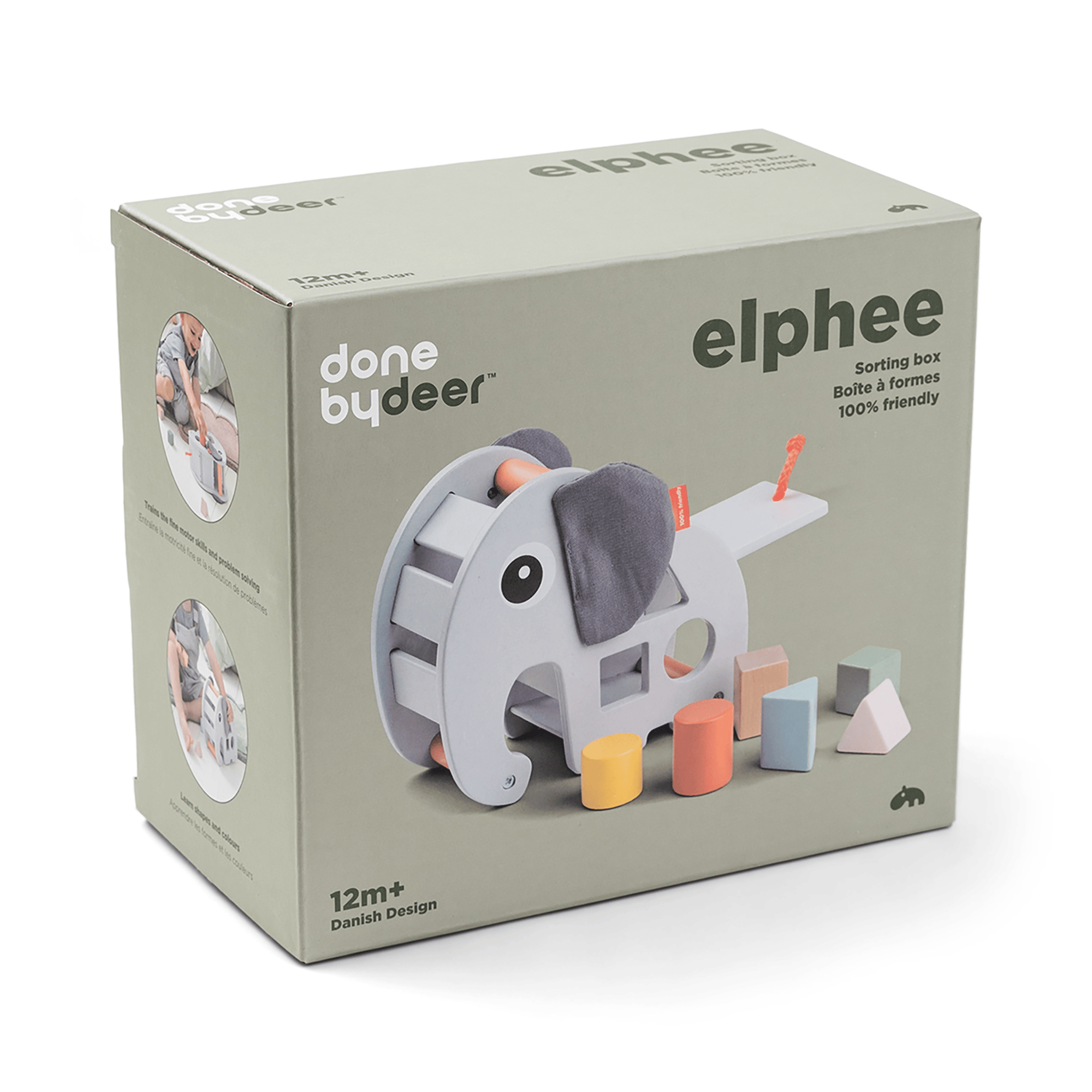 Steckspielzeug, done by deer, Grau – Produktansicht