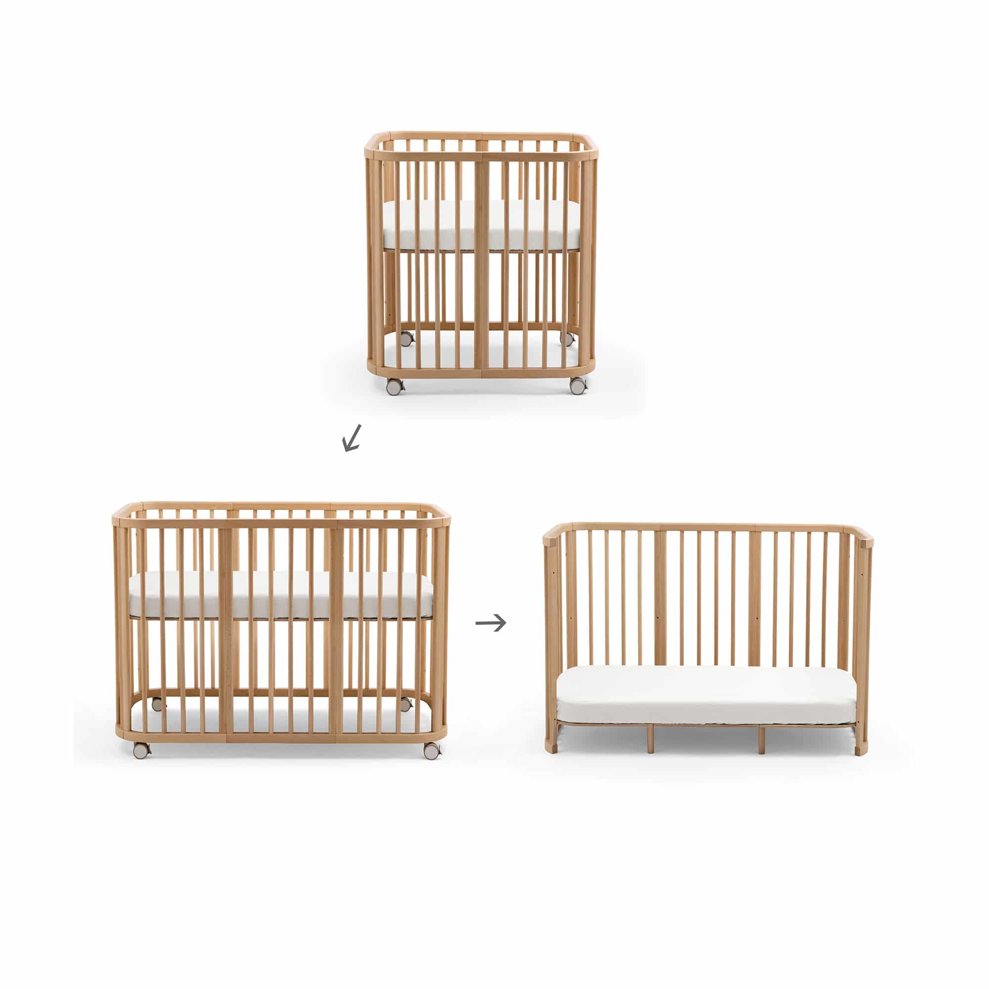 Babybetten Zubehör, STOKKE, Beige – Besonderheit: verwandelt das Nighti™ Mini in das größere Nighti™ Bett