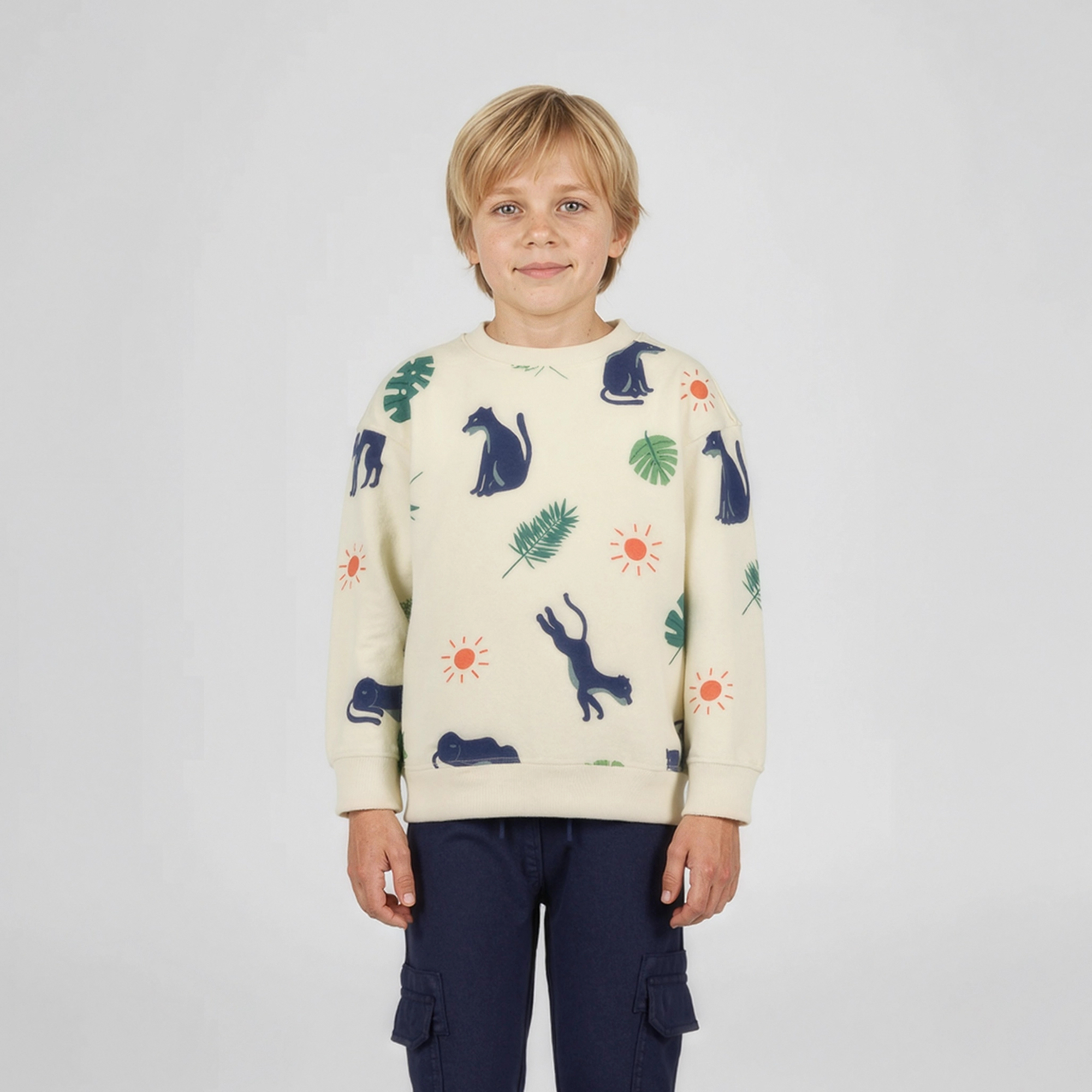 Pullover & Sweatshirts, blue seven, Beige – Produktansicht