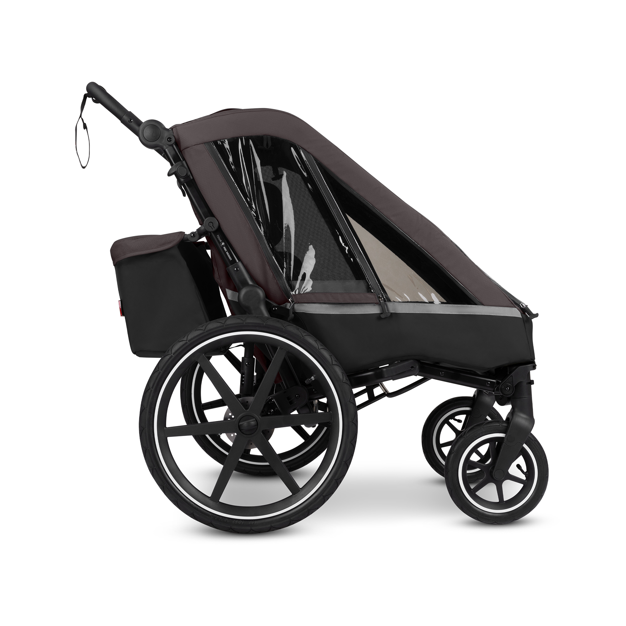 Fahrradanhänger, ABC DESIGN, Grau – Produktansicht