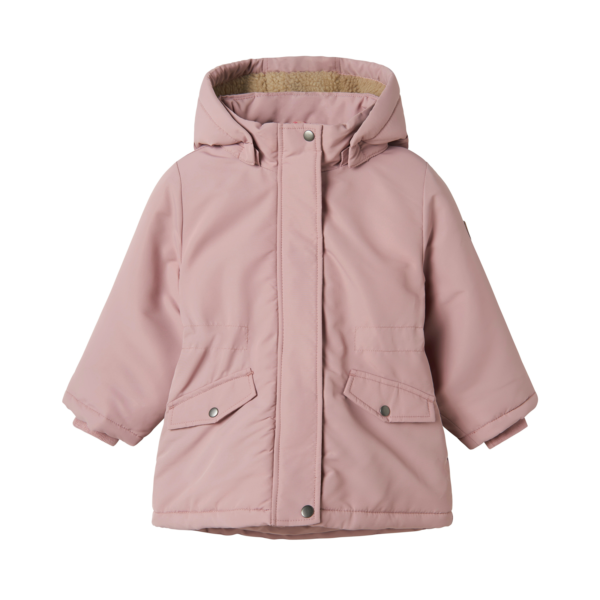 Winterjacken, name it, Pink – Besonderheit: mit Innenfutter aus Teddyfleece