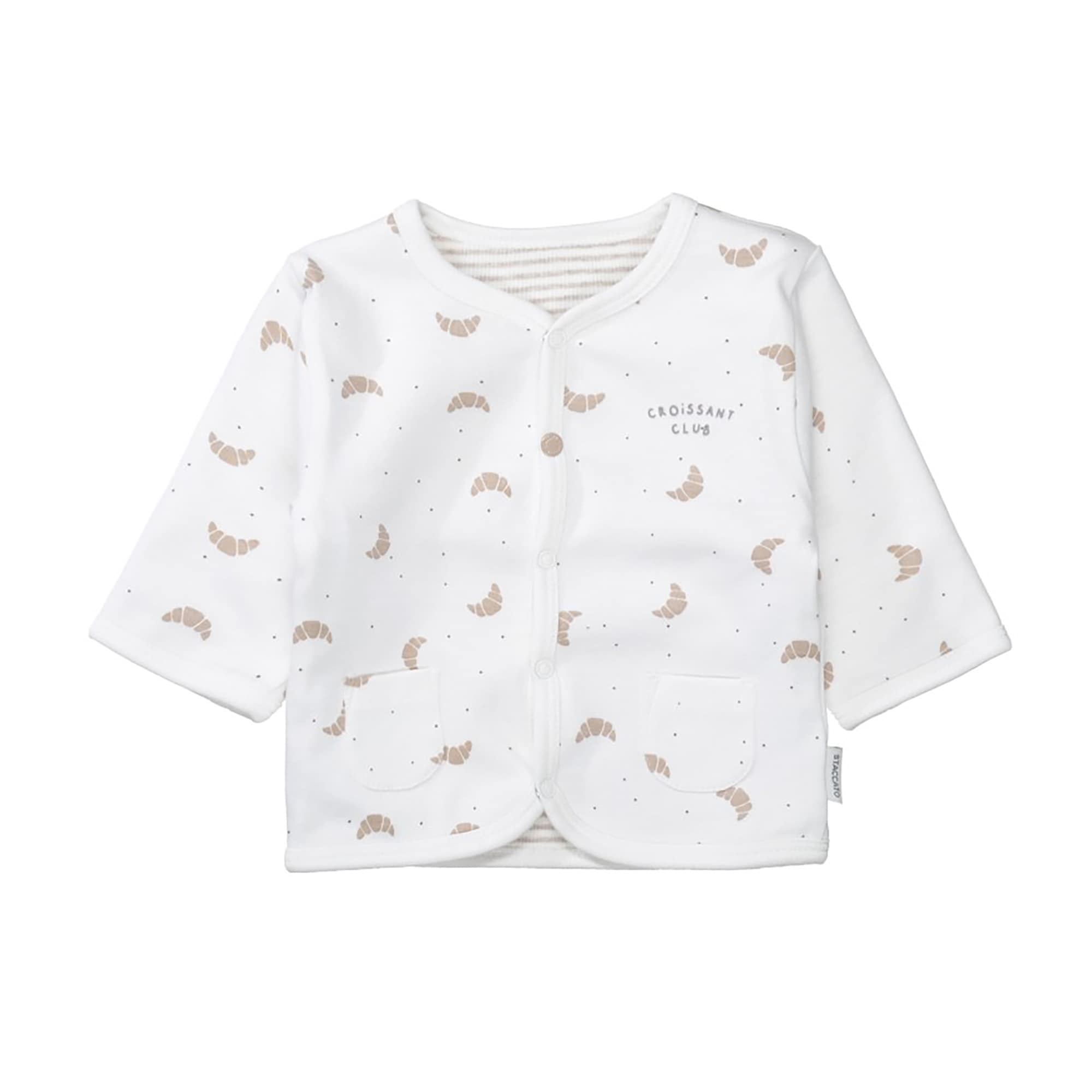 Wendejacken, STACCATO, Weiß – Besonderheit: aus 100% Baumwolle